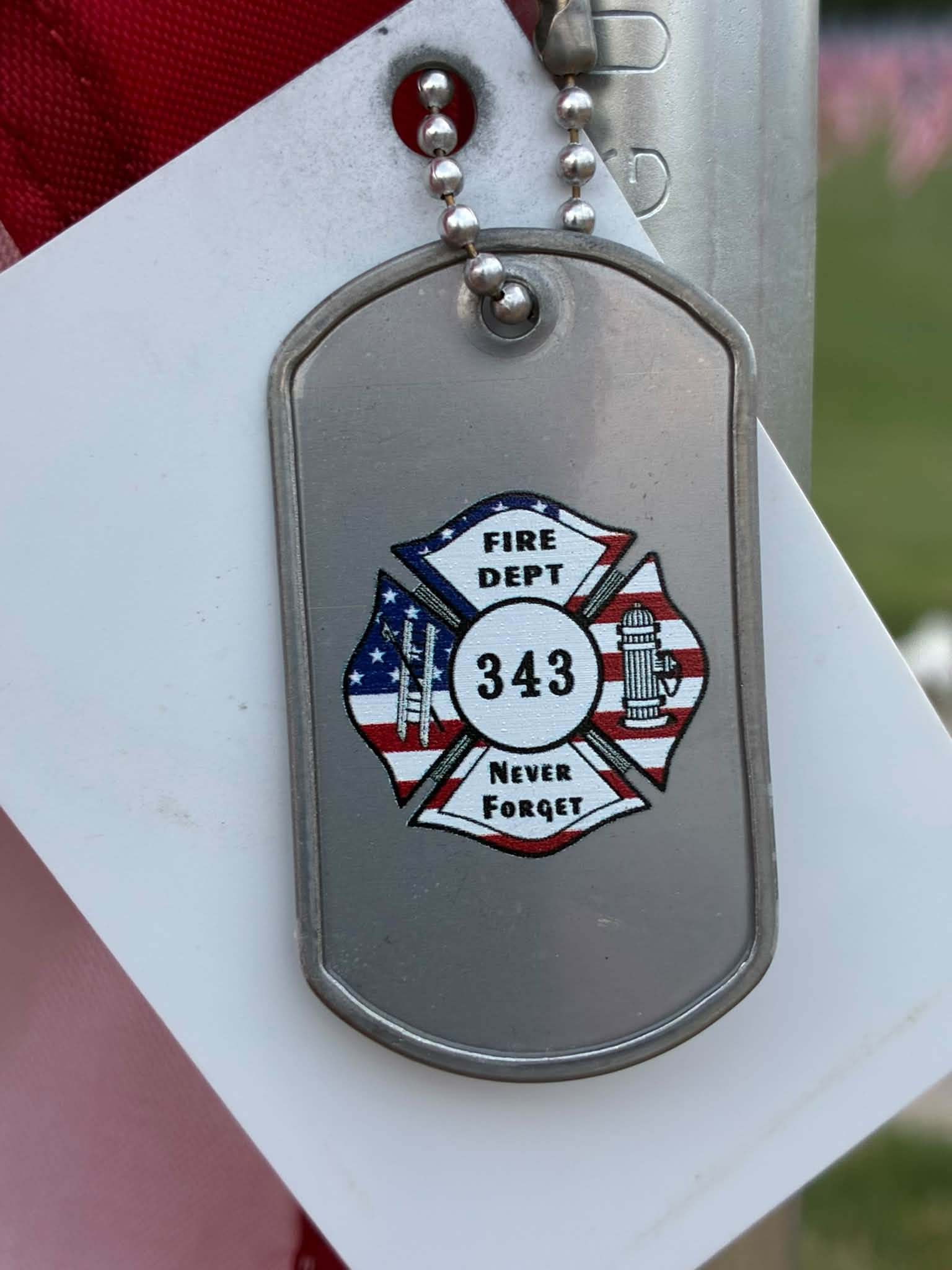 9/11 anniversary reflection at Art Hill in Forest Park