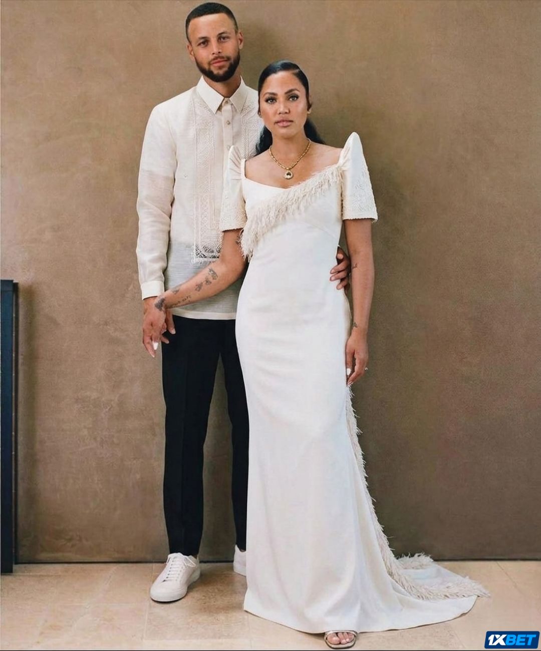 ayesha curry jersey dress Stephen and Curry wearing a Barong Tagalog and a Filipiniana dress!🇵🇭 anarkali suit stitching price