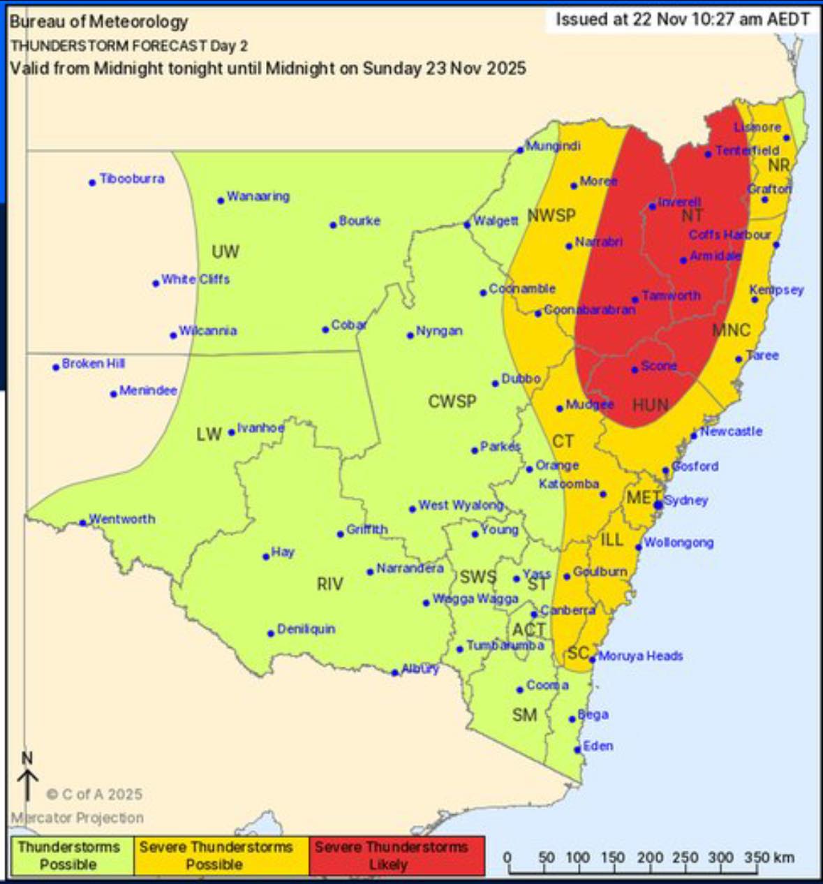BathurstScan - 23 November 2025 - Weather update... | Facebook