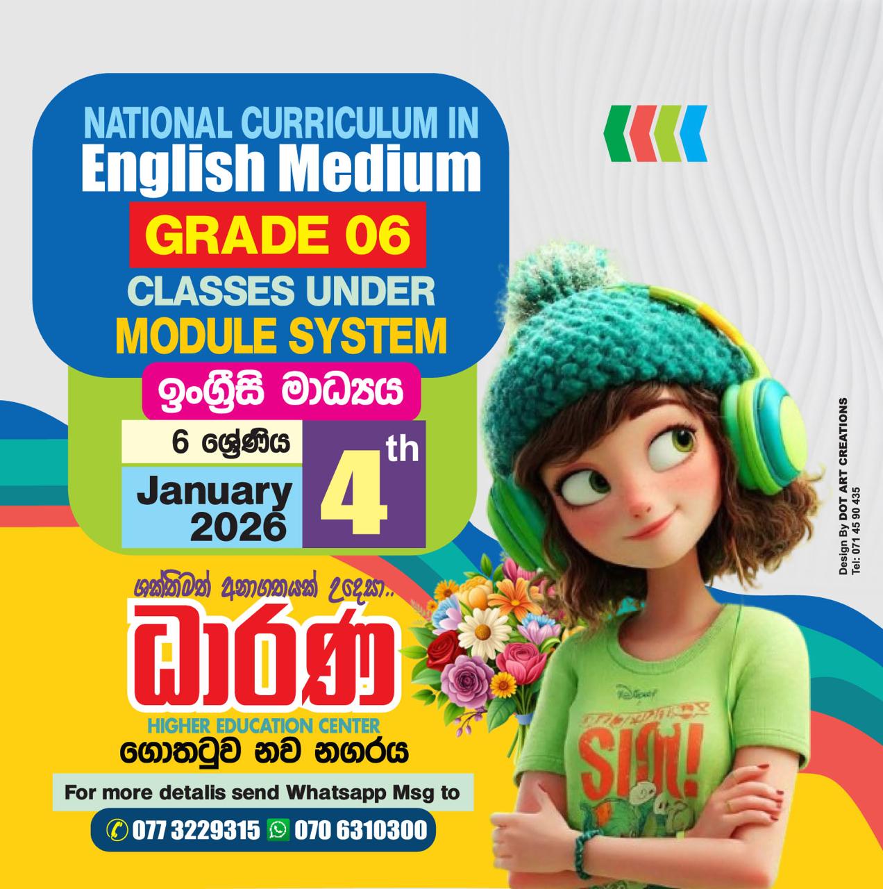 Dharana - 🎓 GRADE 6 – MODULE BASED CLASSES (2026) 📘 English Medium 📅 ...