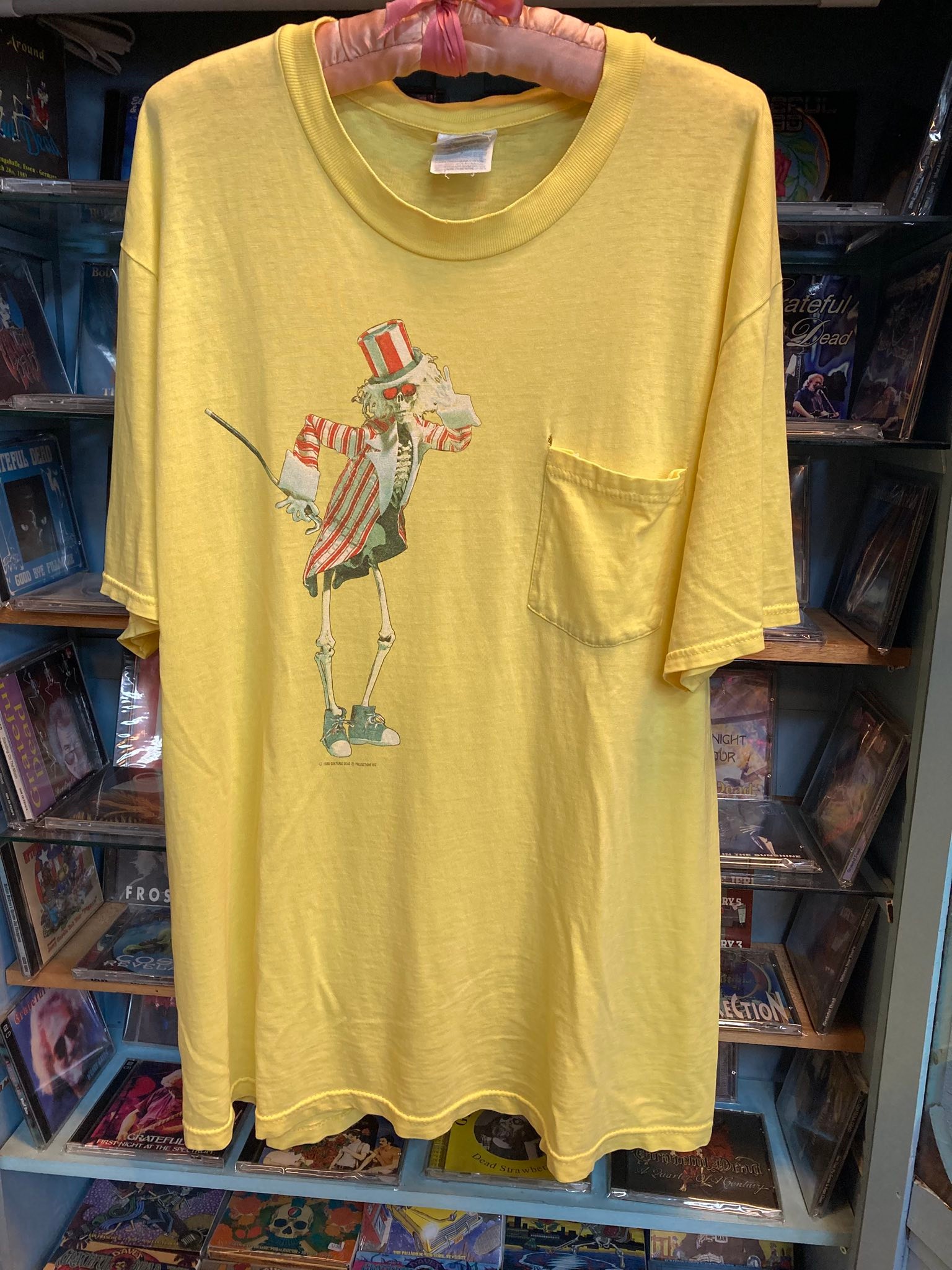 Grateful Dead - Winterland Movie Sam 1986 Pocket T-shirt (1986