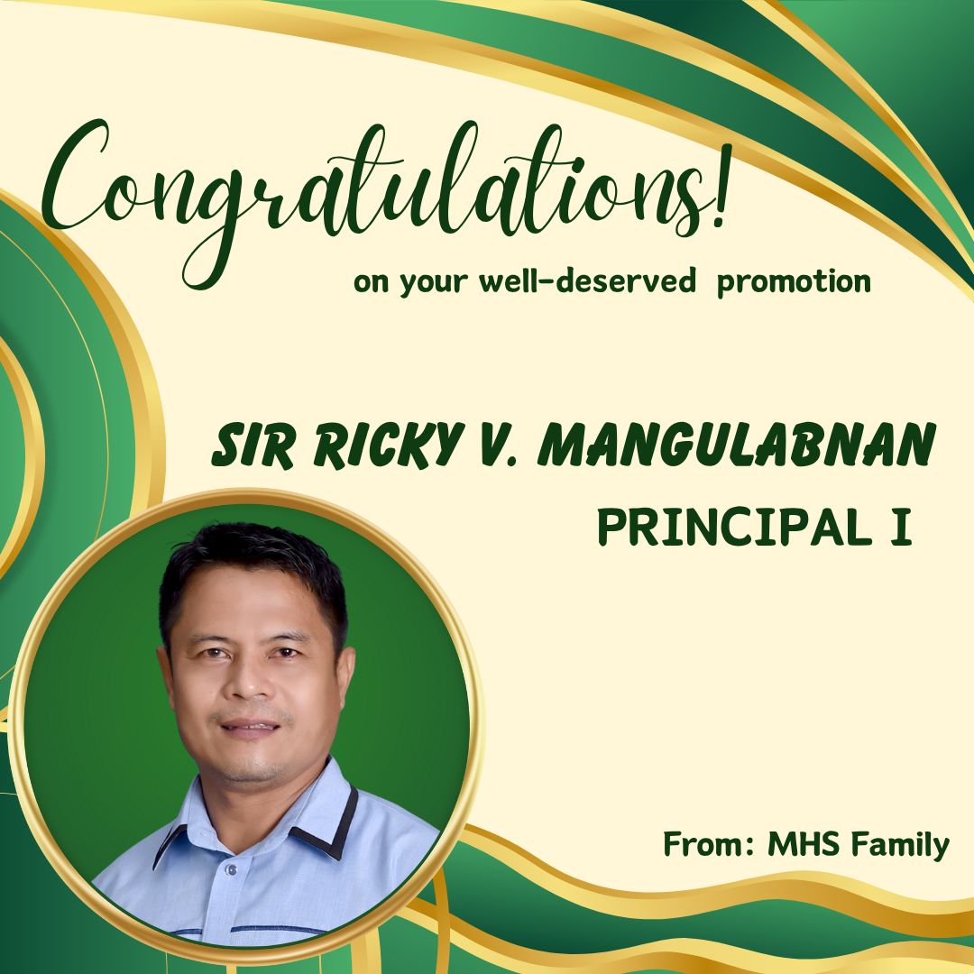 Congratulations on your... - Deped Tayo-Mangga High School | Facebook