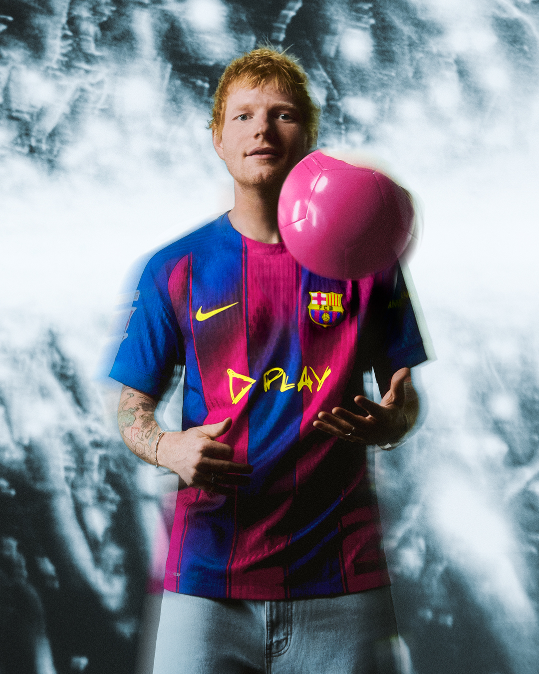 Barcelona's special edition Ed Sheeran kit 💫