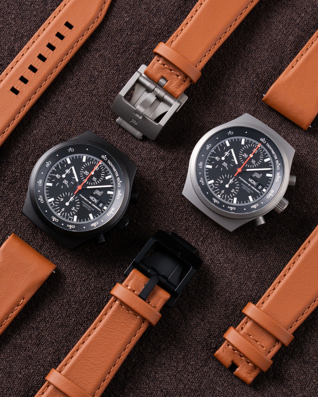 The Porsche way: Four new leather straps with quick-change