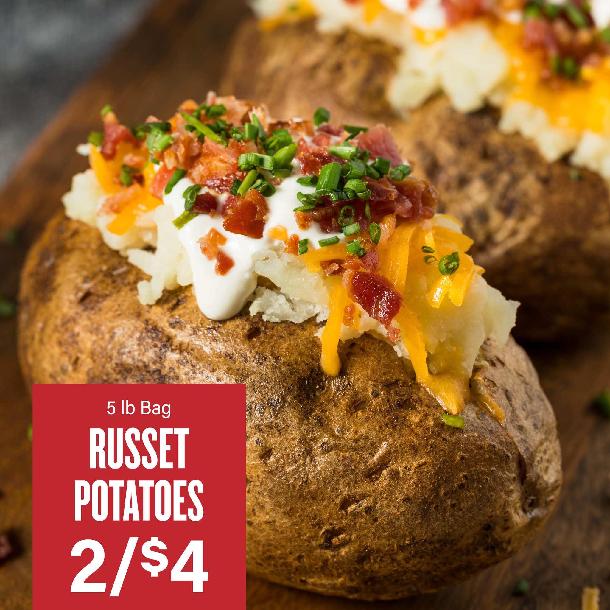 Food - Potato soup, anyone? Stock up on 5 lb. bags of Russet Potatoes ...
