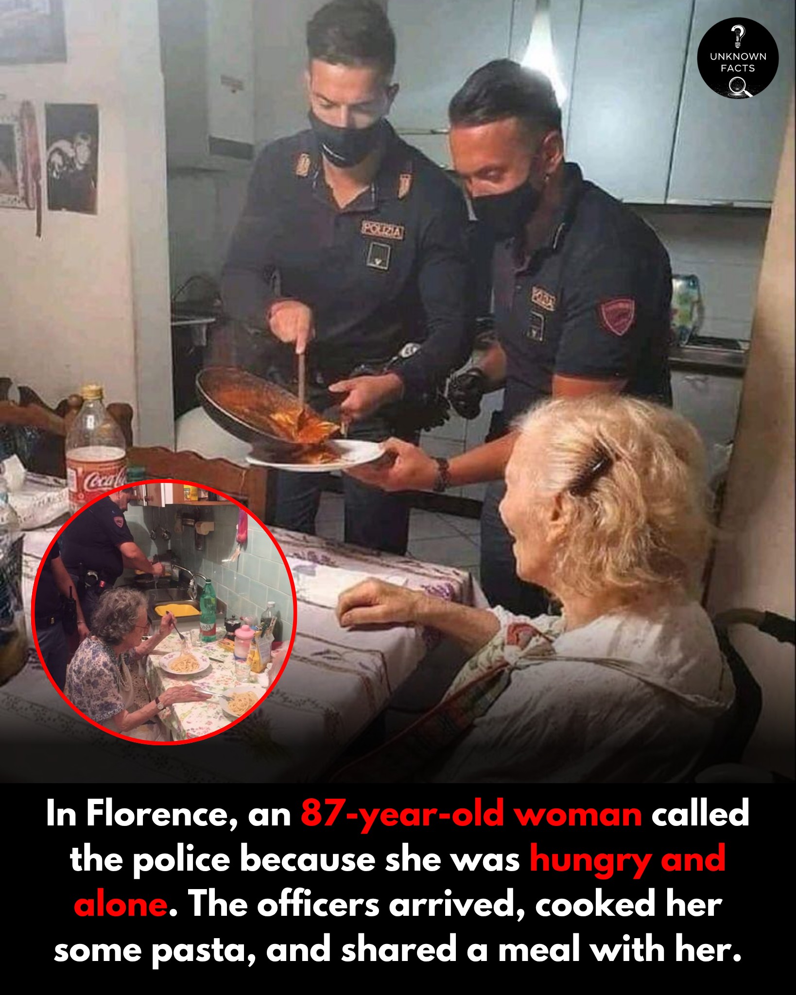Unknown - In Florence, an 87-year-old woman called the police in tears ...