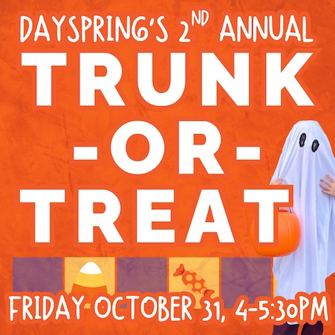 DaySpring - 🎃 DaySpring's Trunk or Treat is almost here! 👻 Bring your ...