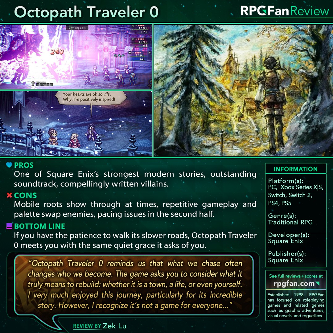 RPGFan - Octopath Traveler 0 changes scenery from a mobile... | Facebook