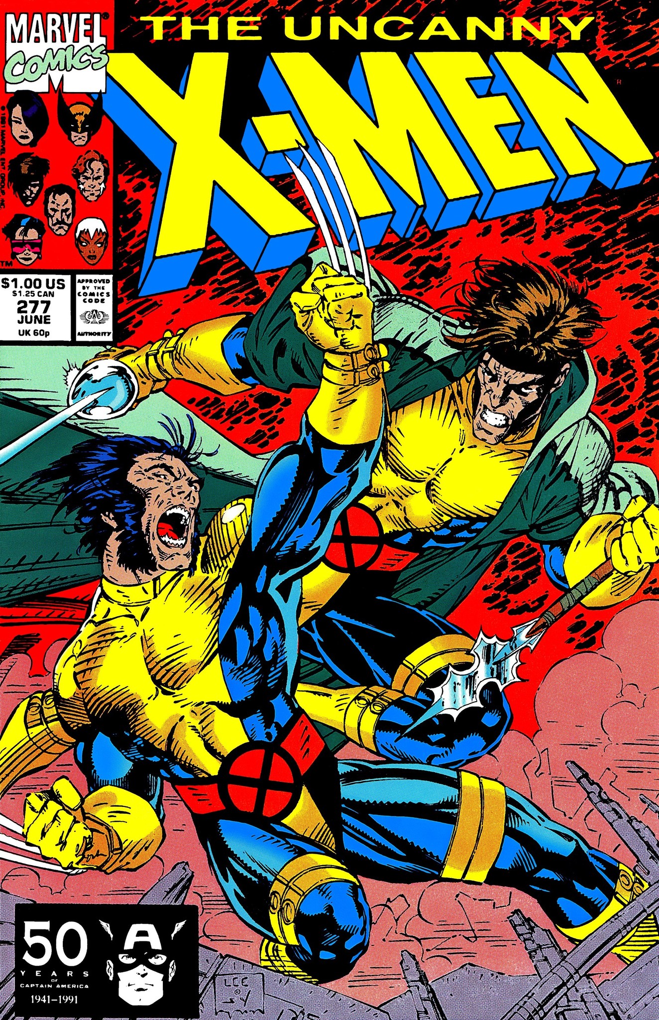 Uncanny X-Men 268 cover by Jim Lee and Scott Willians #XMen97