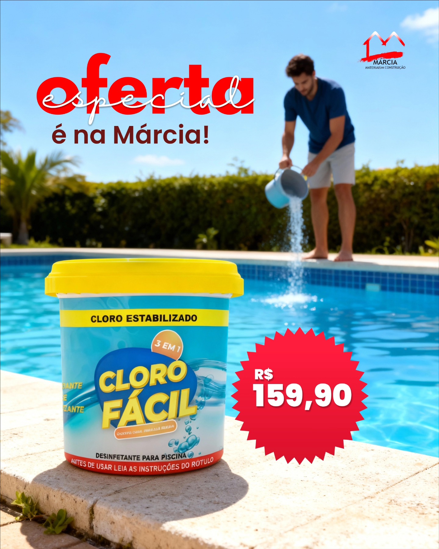 marciamateriaisoficial - Cloro Fácil 3 em 1 é uma solução econômica ...