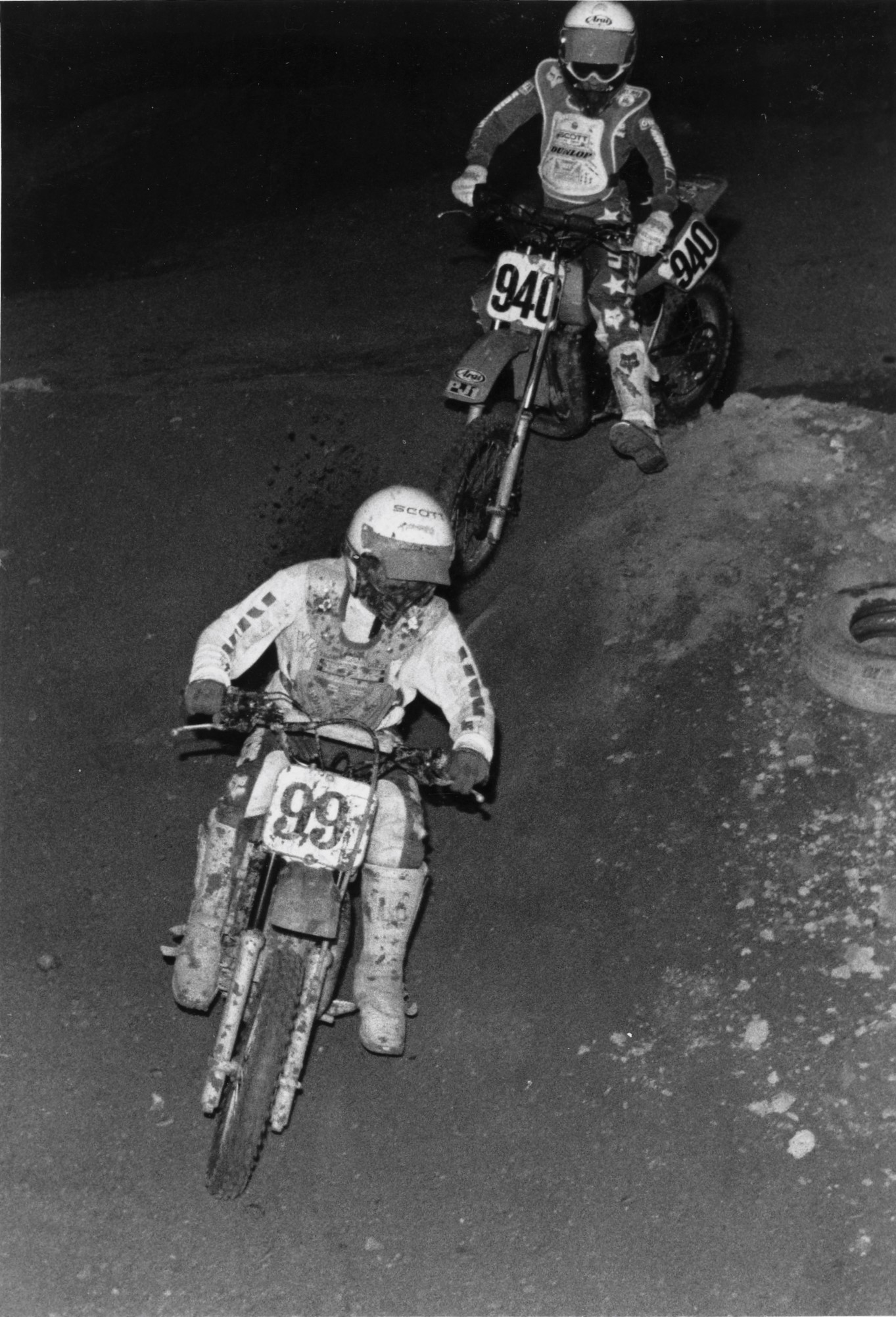 Rider - Night motocross mid-to-late 1980s and likely somewhere in the ...