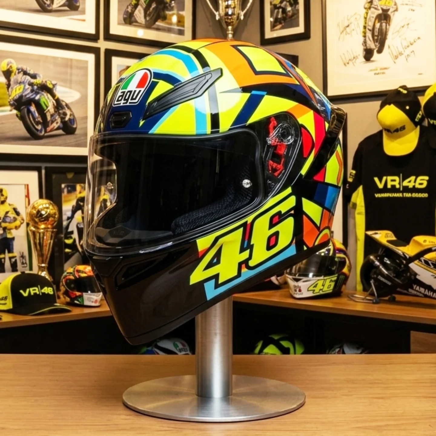 agv k1 rossi soleluna S 2018 Full Face Motorcycle Helmet The sporty road helmet for every day Iconic style meets trusted protection