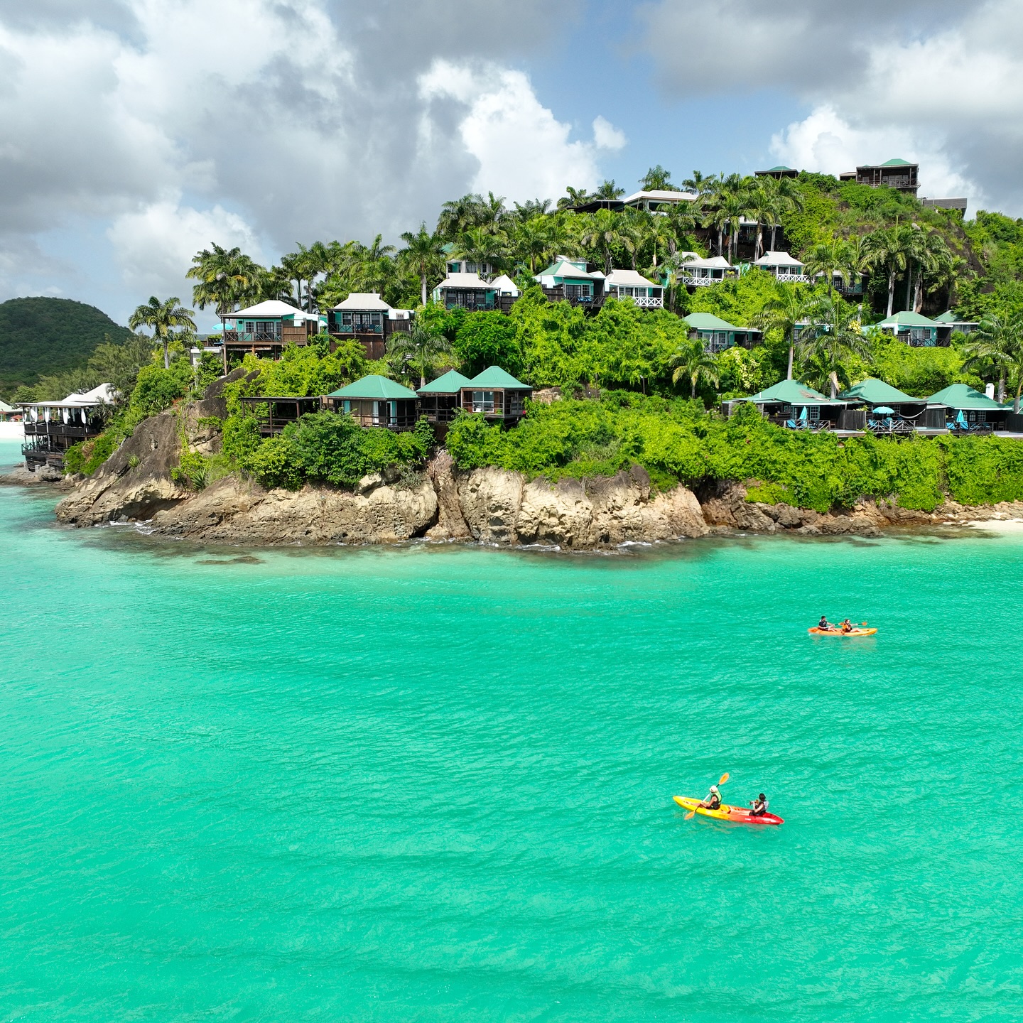 Seamlessly merged with Antigua's beautiful coastline, offering