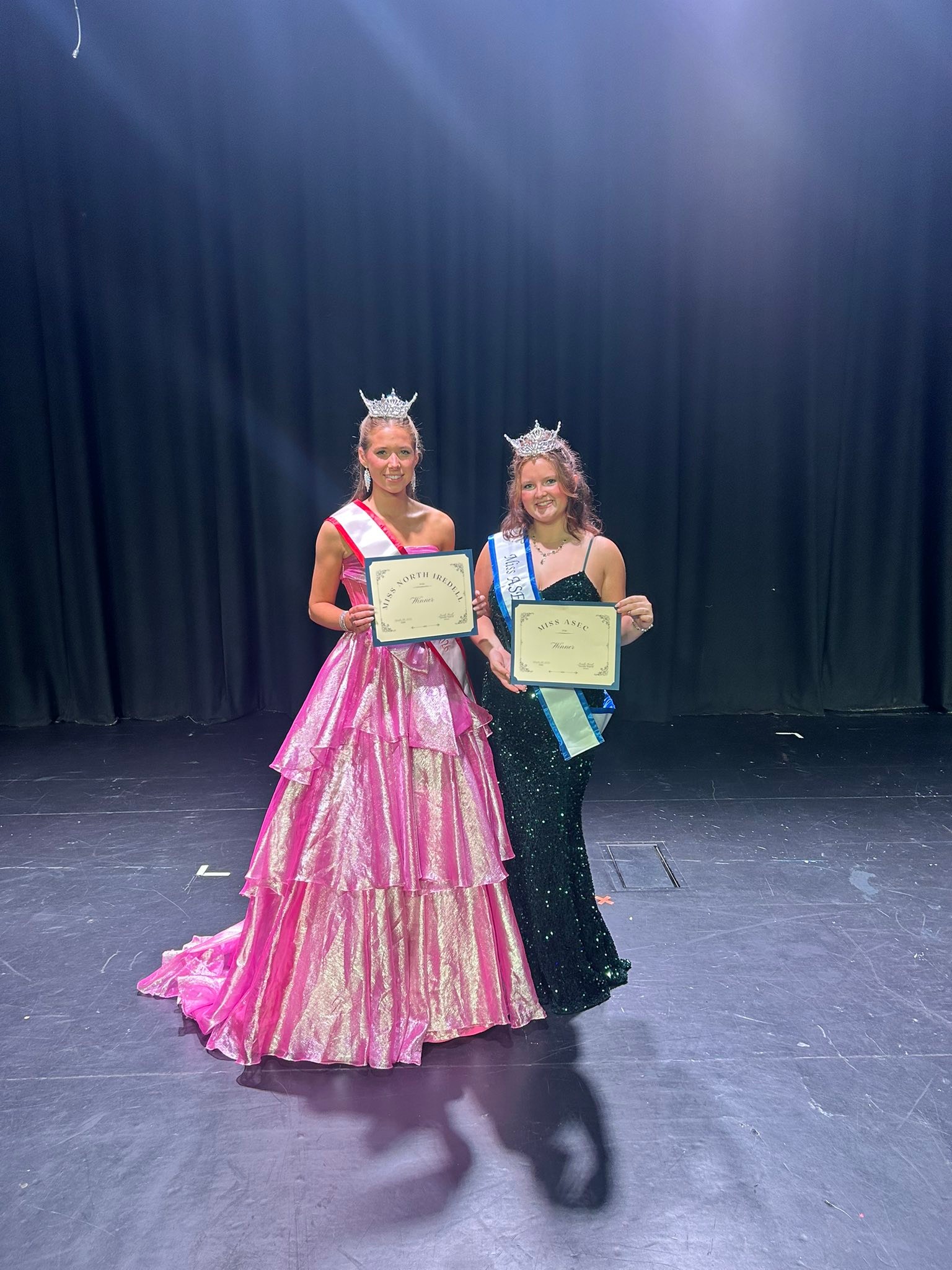 North - Anna Rufty, Miss North Iredell 2026 and Piper Gibson, Miss ASEC ...