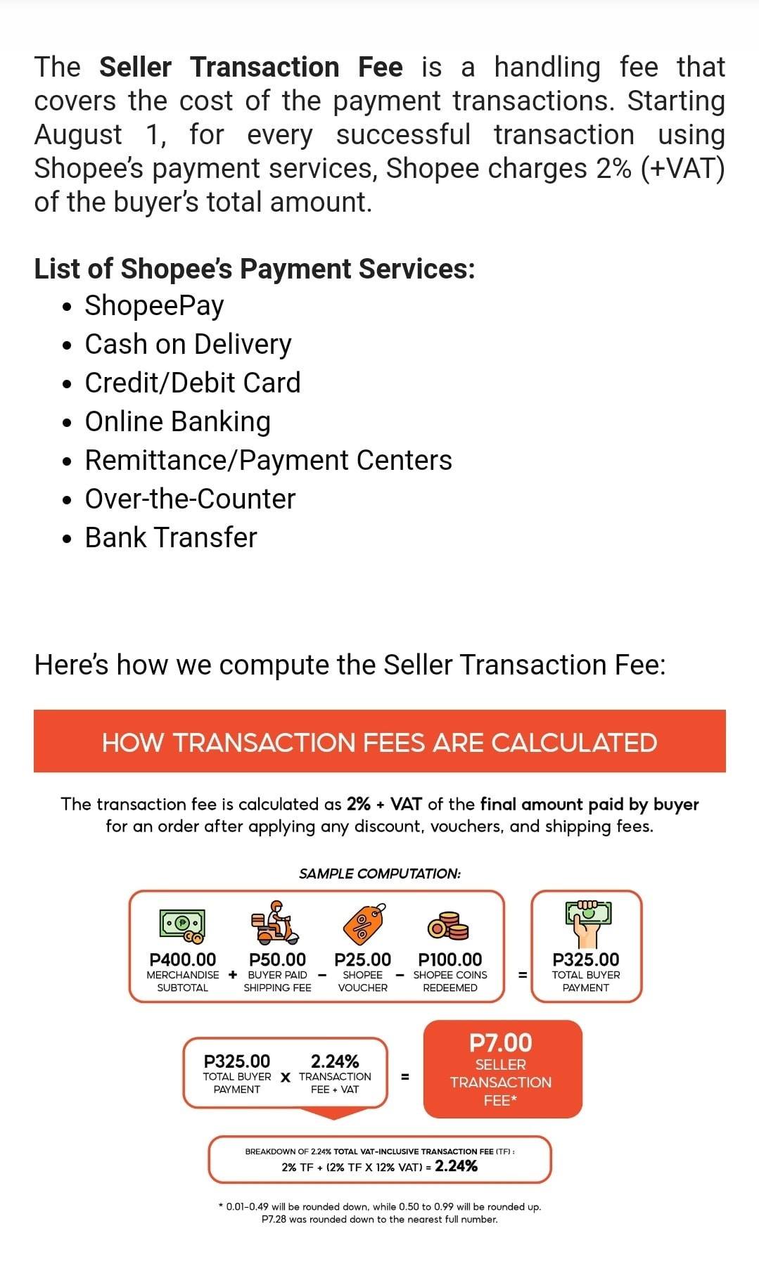 Books Matter Ph To Our Dearest Customers Since Shopee S Transaction Fee Increased This August We Have To Comply With It We Will Now Add 2 24 Transaction Fee Per Book Please