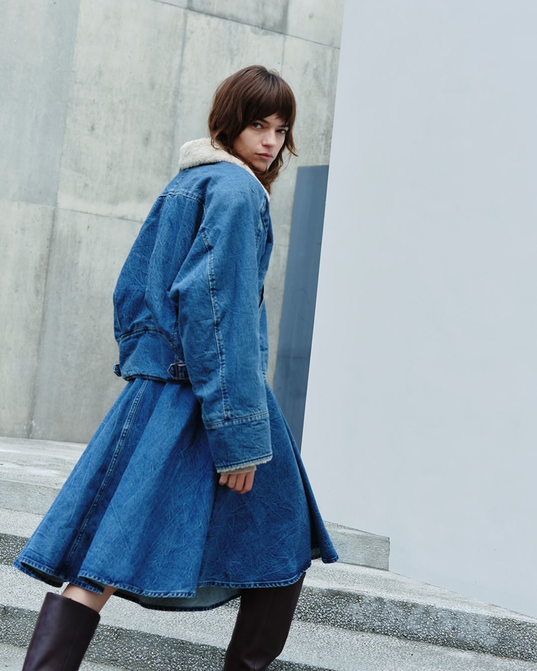 リーバイス®を全身で楽しむ👖✨✨ ​ ボアのジャケットもトレンチコート