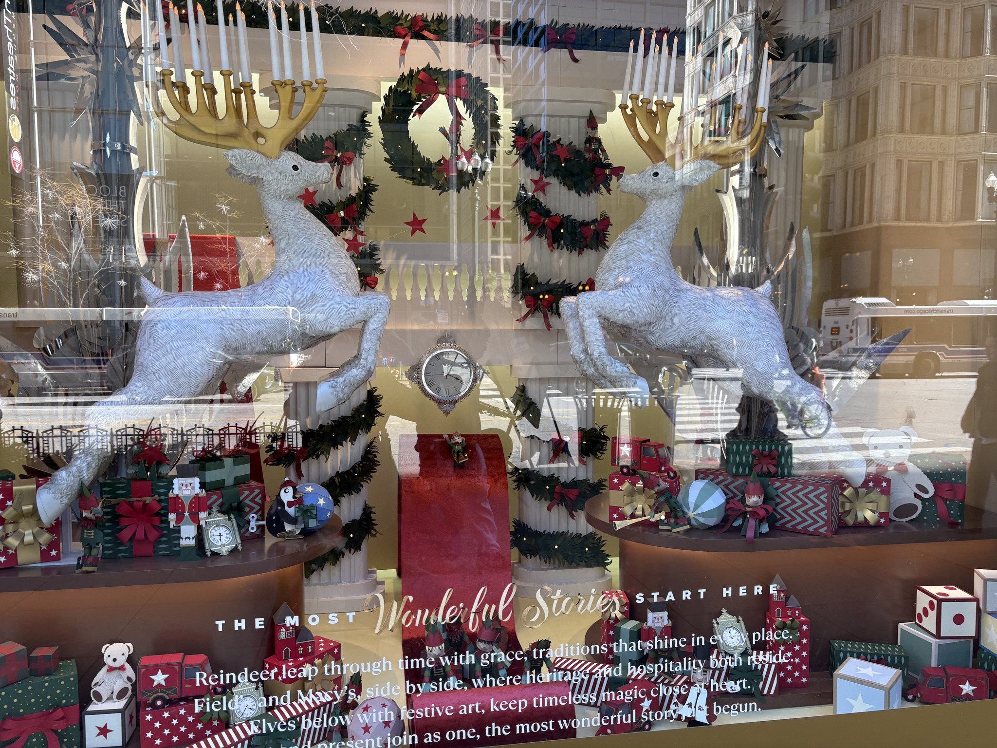 holiday window dressing The Macy's displays every season are stunning! As time has passed the installations have only gotten more unique and advanced. Watch for more IM0575