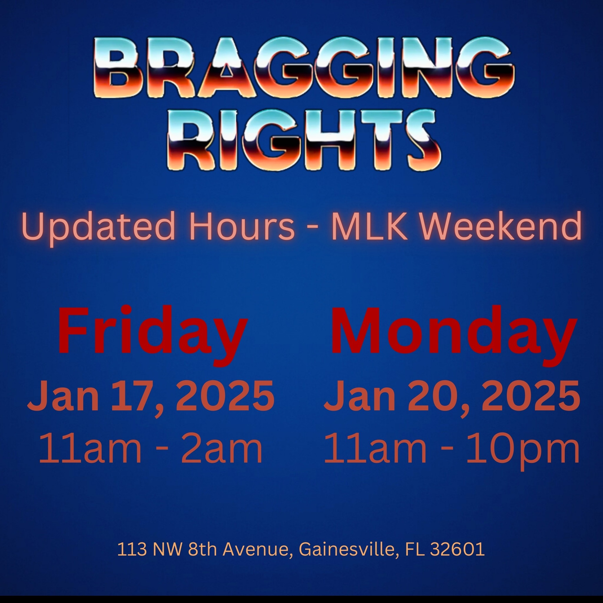 Bragging Rights Amusements | Gainesville FL