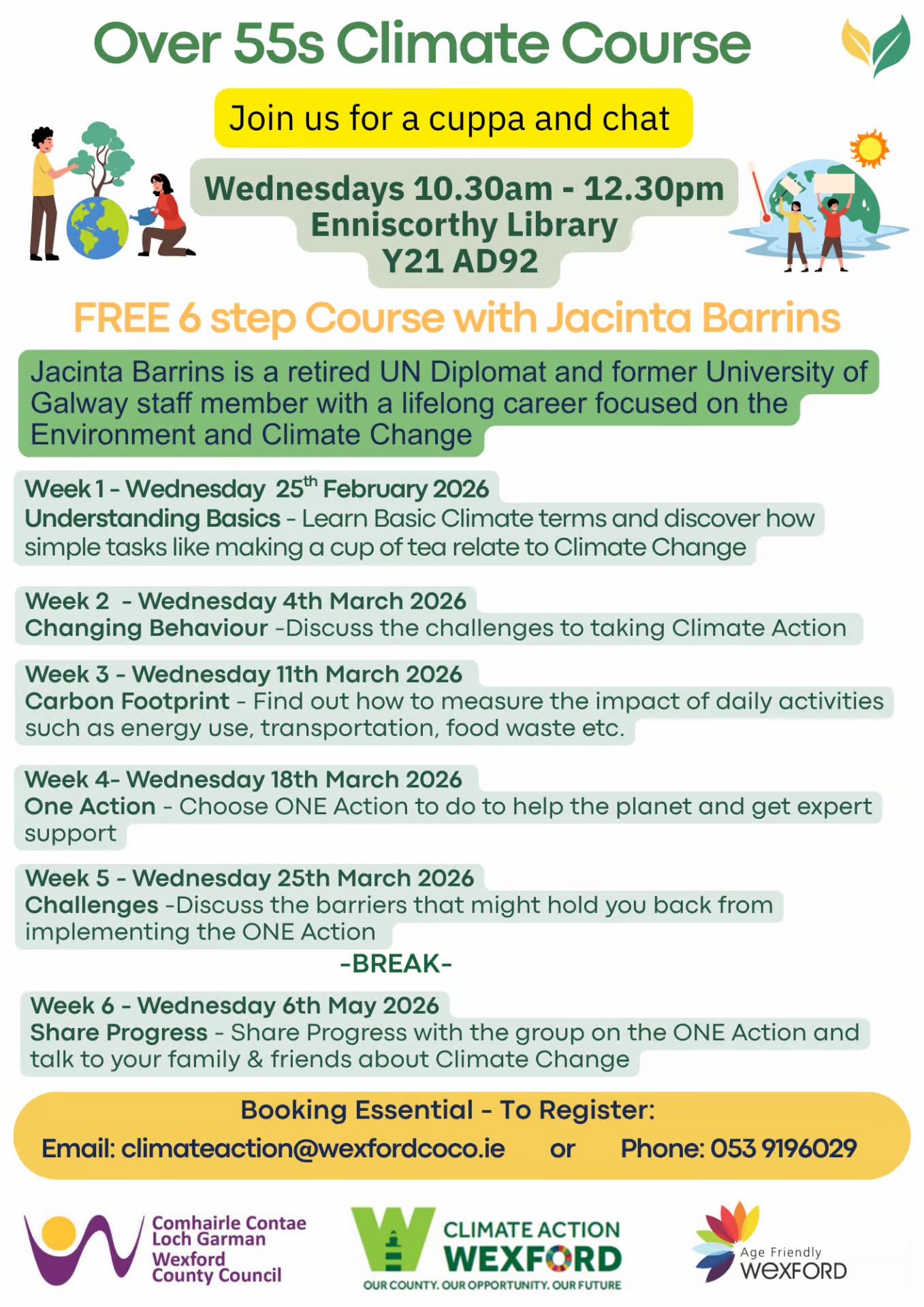 🌍 Over 55’s Climate Course –... - South East Energy Agency | Facebook