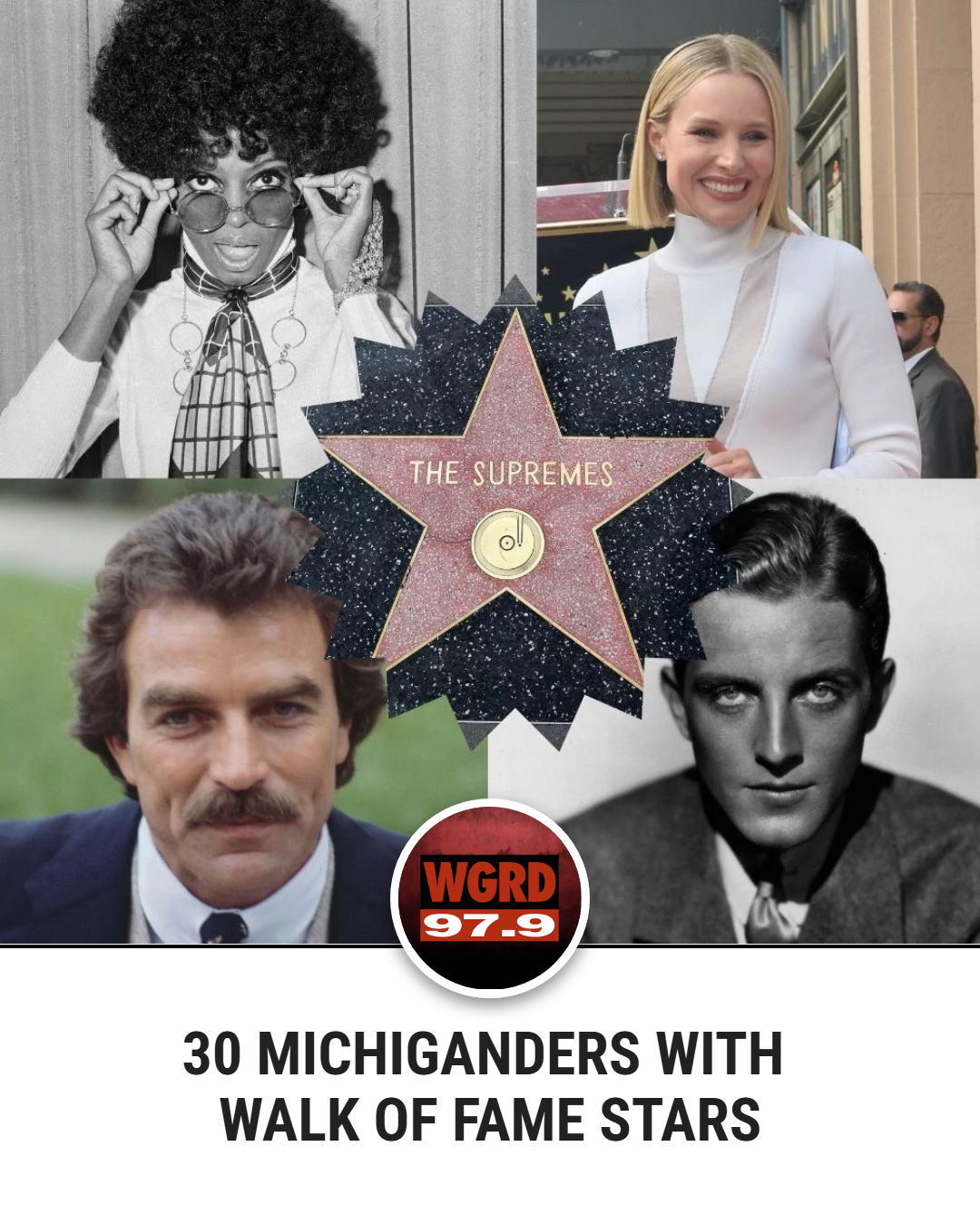 97.9 - You'll find plenty of Michiganders on the Hollywood Walk of Fame ...