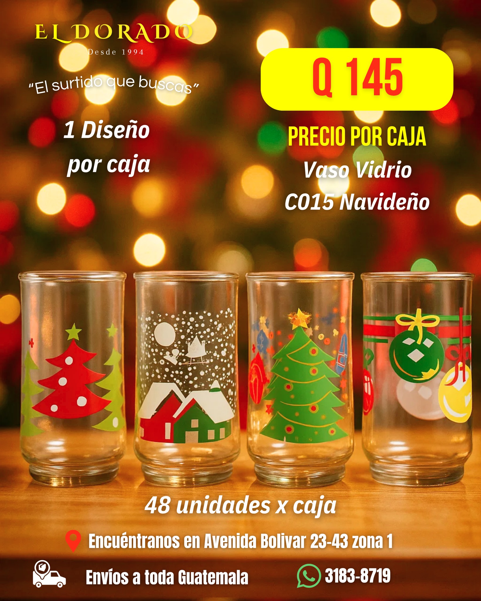 Almacén - Un regalo bonito, útil y navideño 🎁 🎄 Vasos navideños de ...