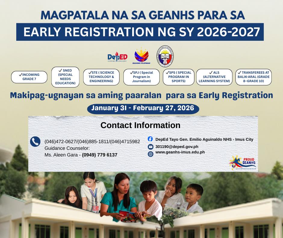 DepEd Tayo Gen. Emilio Aguinaldo NHS - Imus City | Imus