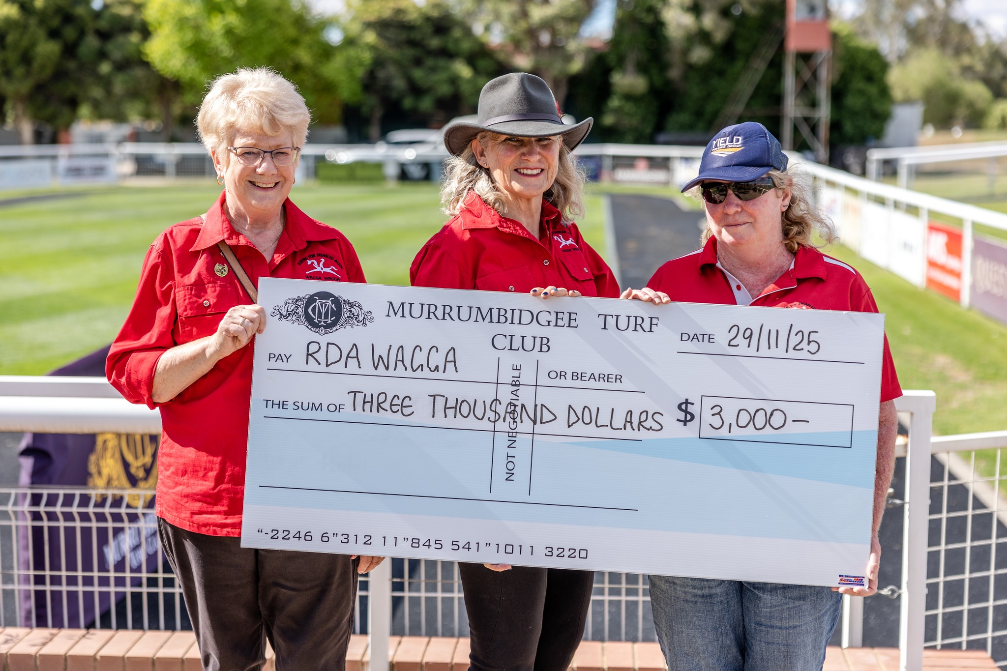 Murrumbidgee - The MTC presented a $3k cheque to Riding for the ...