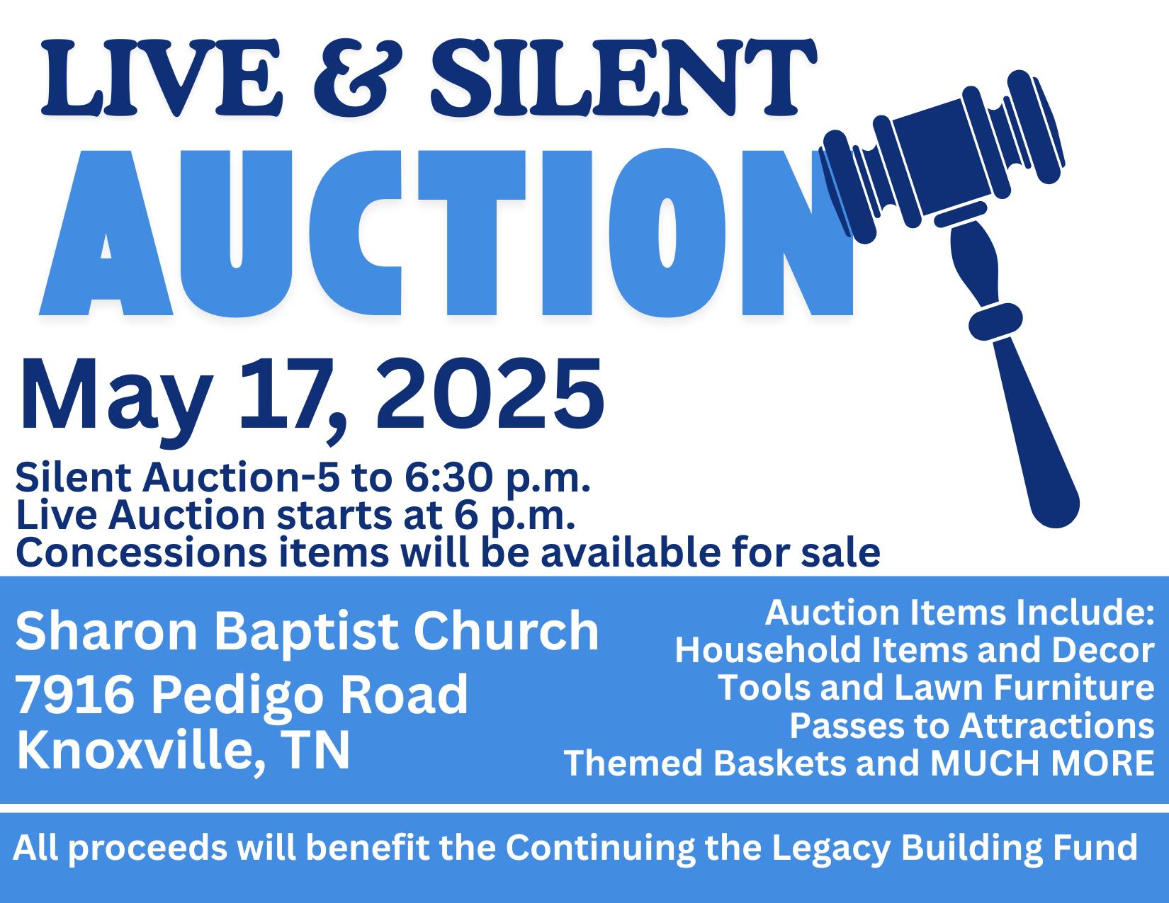 Live and Silent Auction Fundraiser