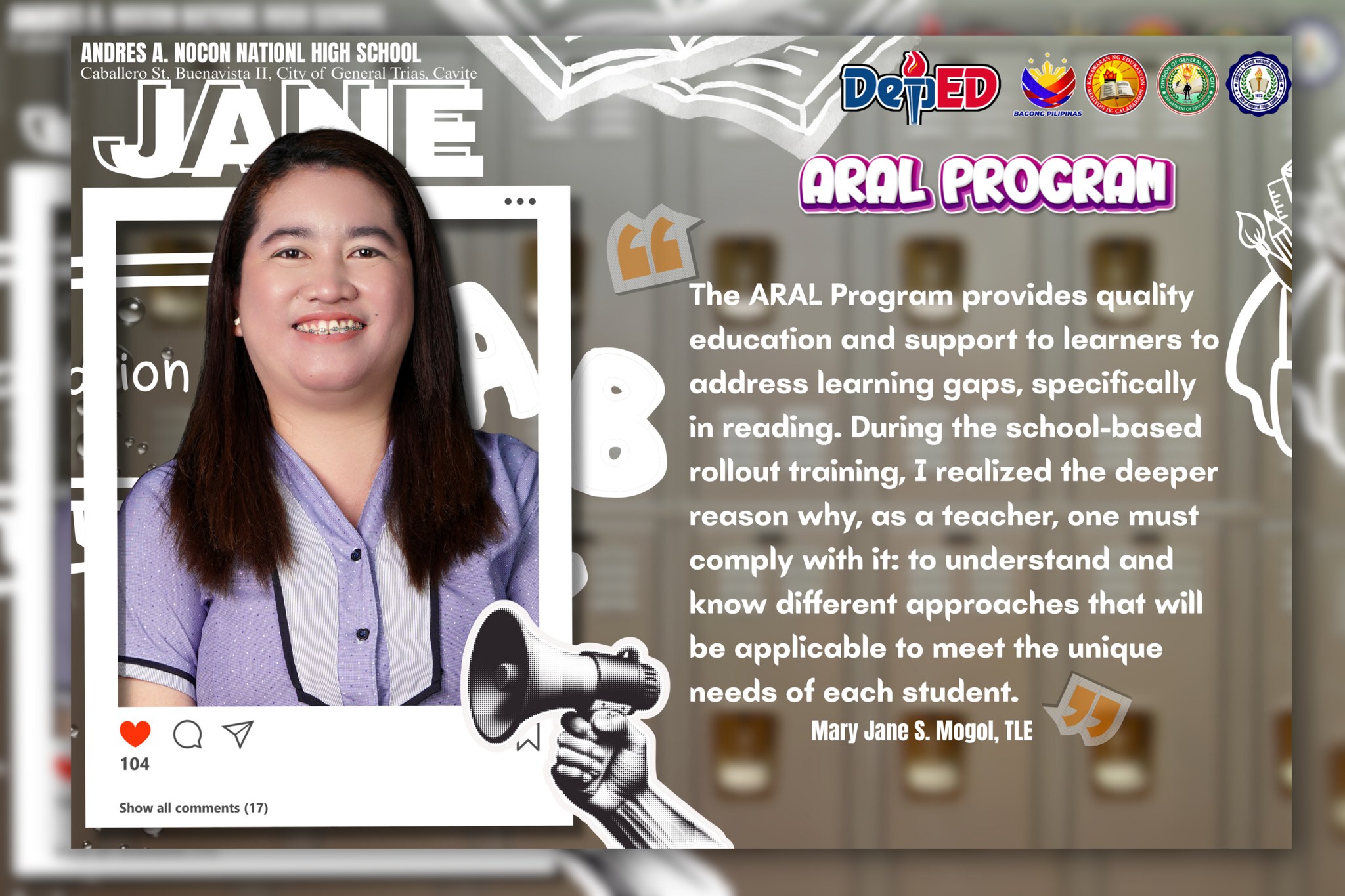 DepEd Tayo Andres A. Nocon National High School - General Trias City ...