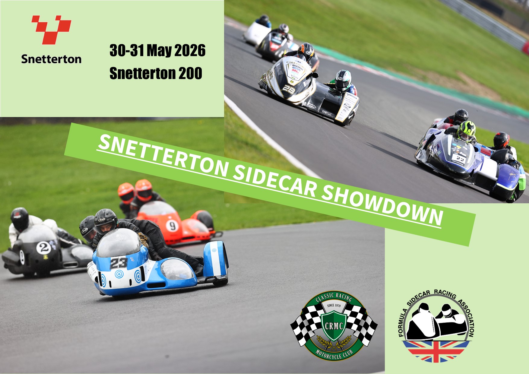 CRMC - NEW FOR 2026 - The Snetterton Sidecar Showdown! In conjunction ...