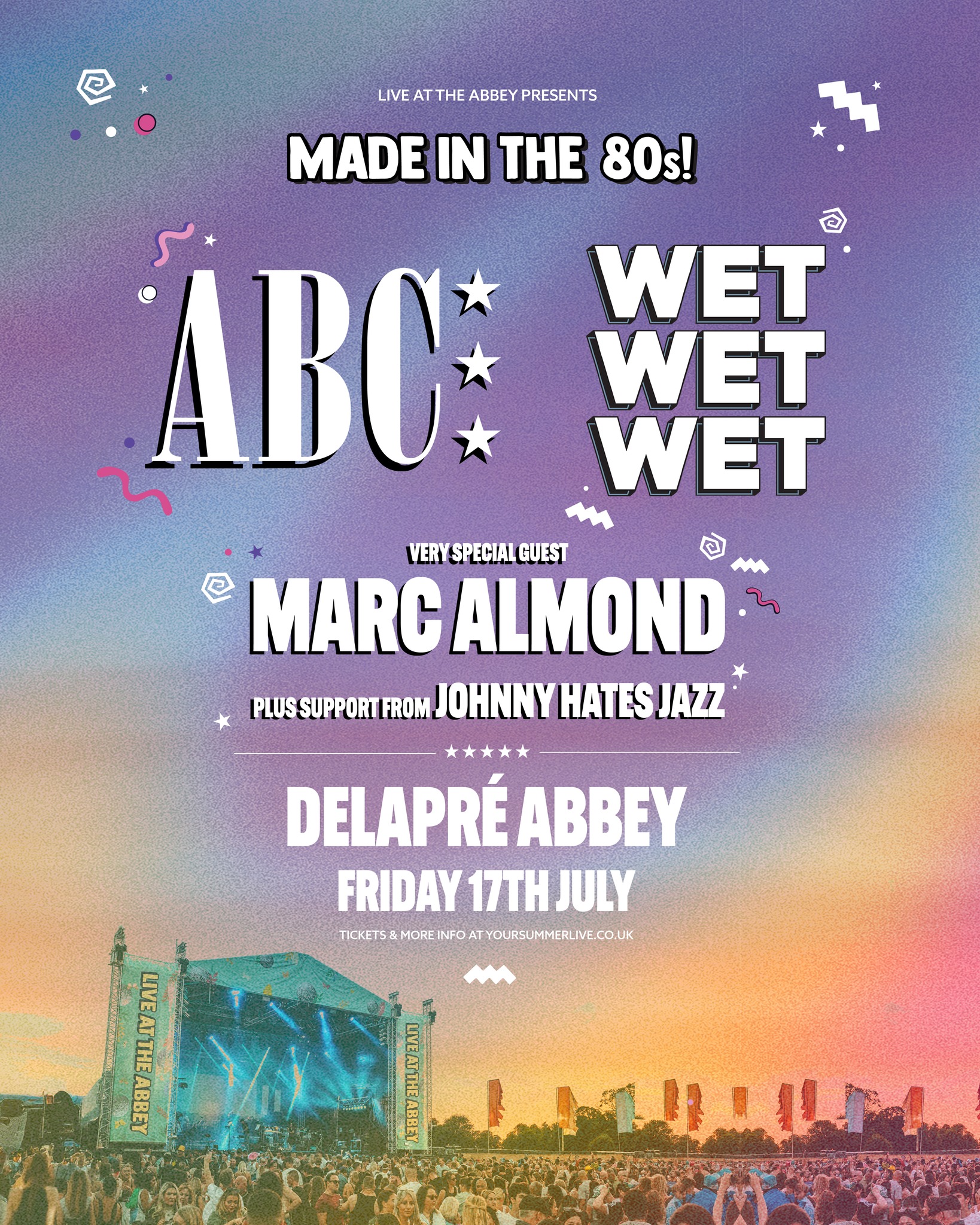 NORTHAMPTON ? Catch us live alongside ABC at Live At The Abbey 