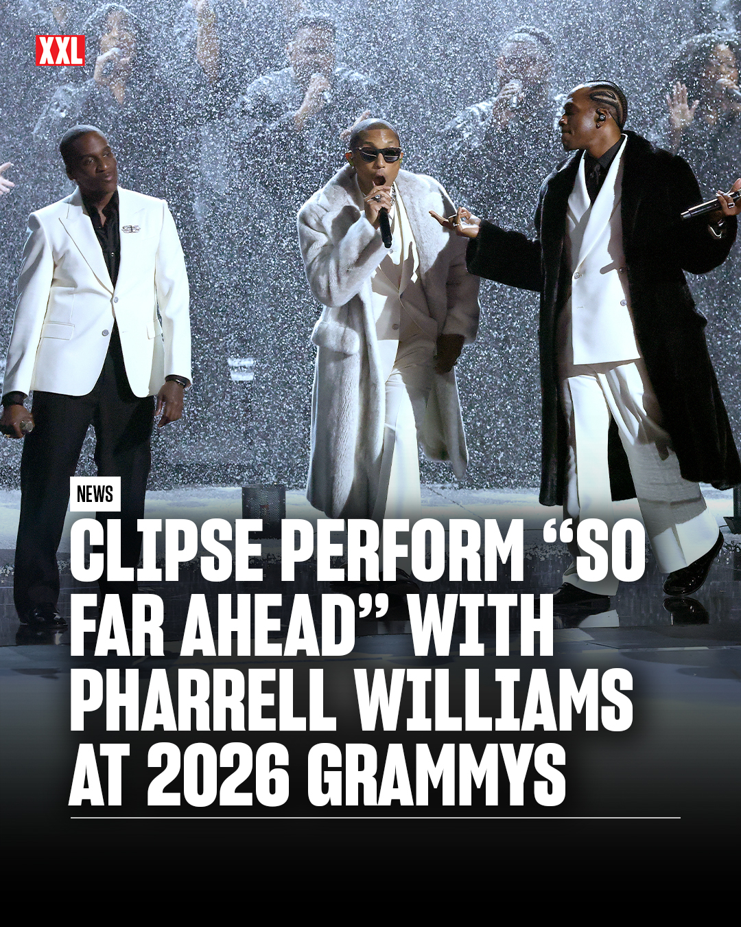 XXL - Clipse perform “So Far Ahead” alongside Pharrell Williams