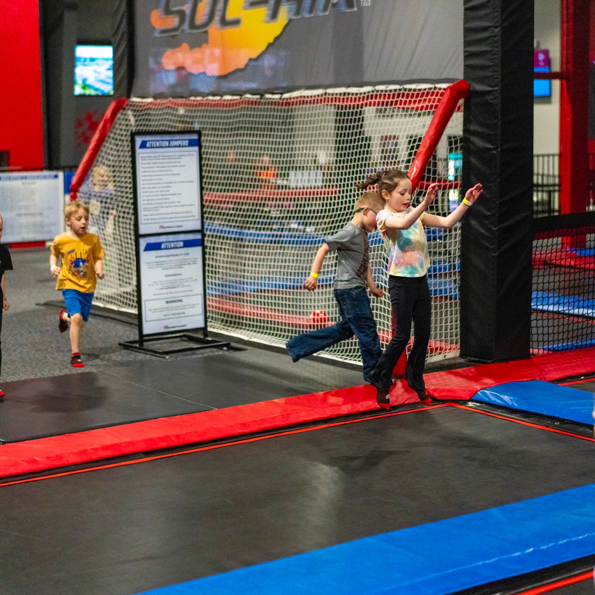 ONLY $10 for one hour of Ninja Wipeout & Trampolines in-store