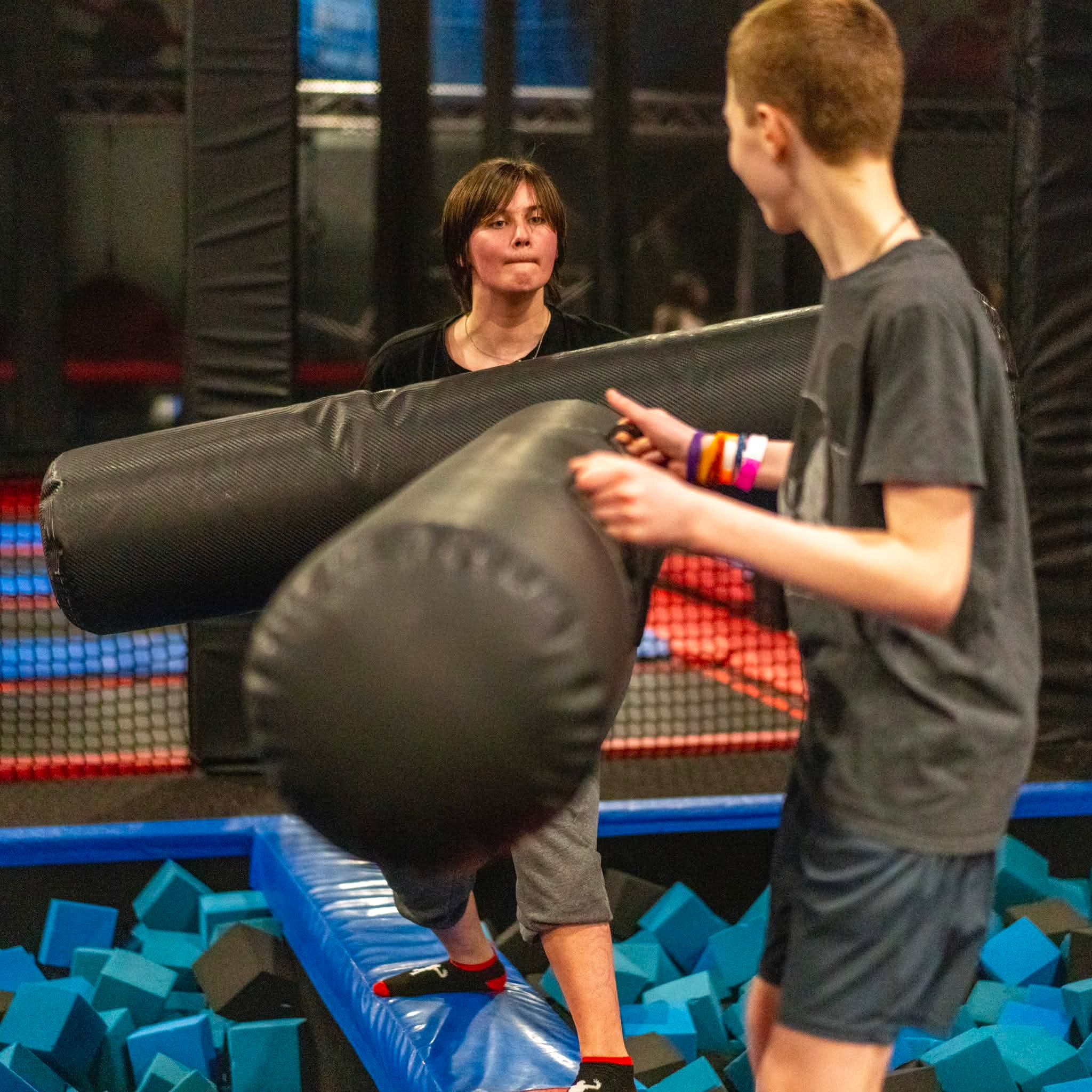 ONLY $10 for one hour of Ninja Wipeout & Trampolines in-store