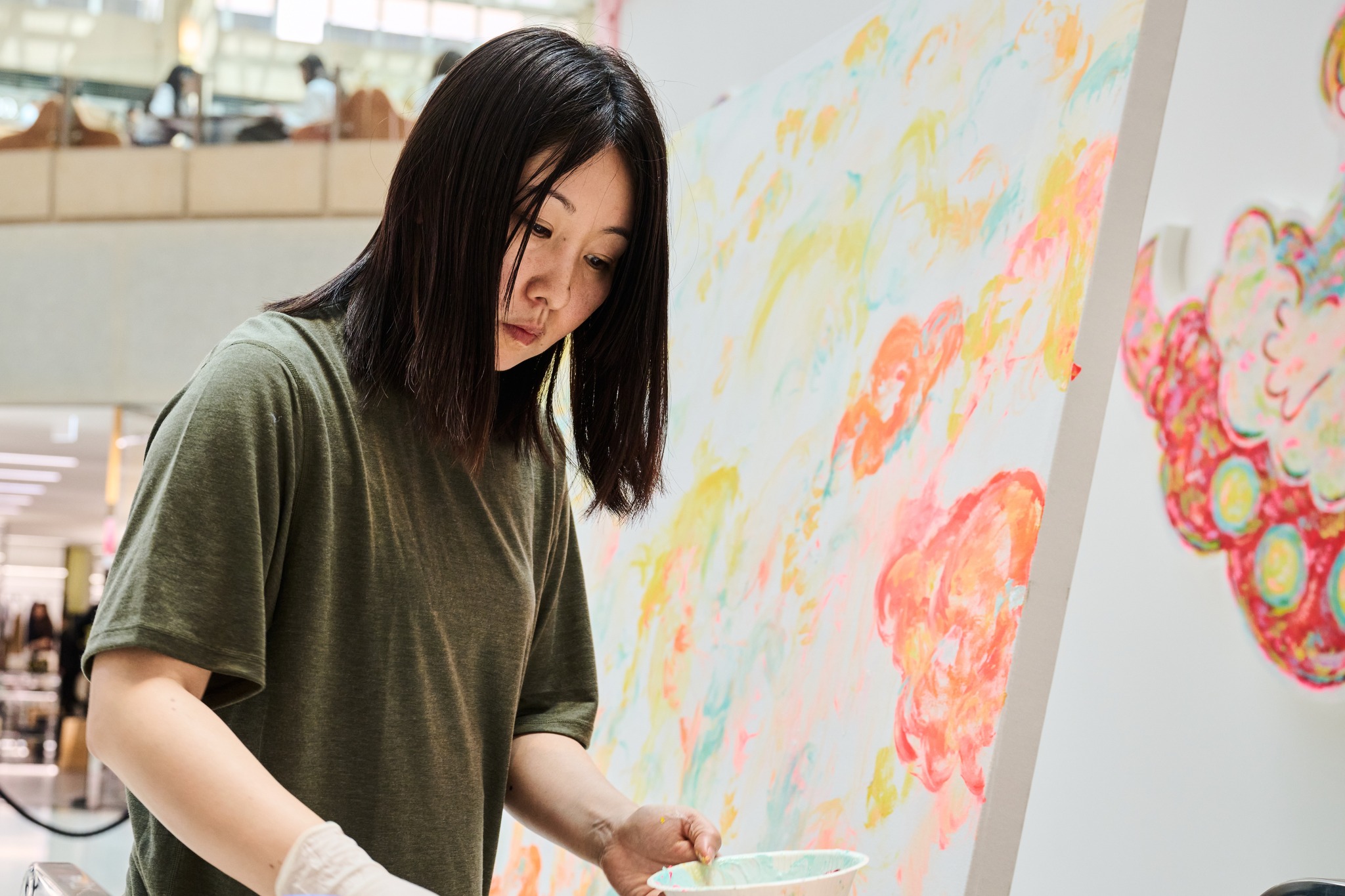 Ayako Rokkaku presented a special performance to mark the opening 