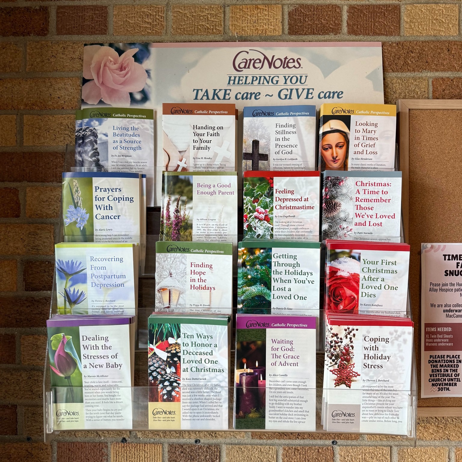 Saint - Thoughtful Messages That Lift The Spirit Our CareNotes kiosk in ...