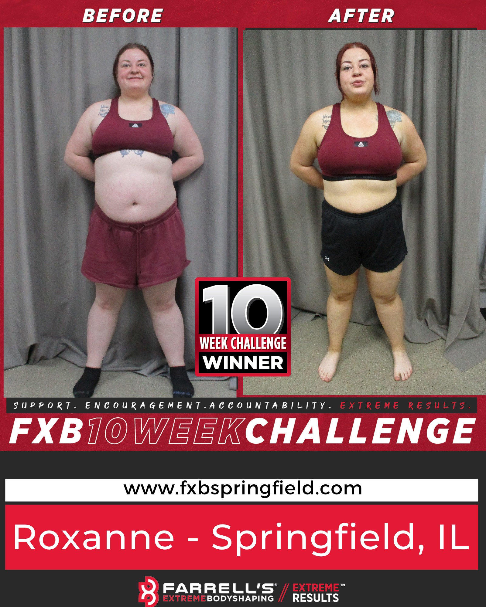 Farrell's - Congratulations, Roxanne R., our Transformation Winner for ...