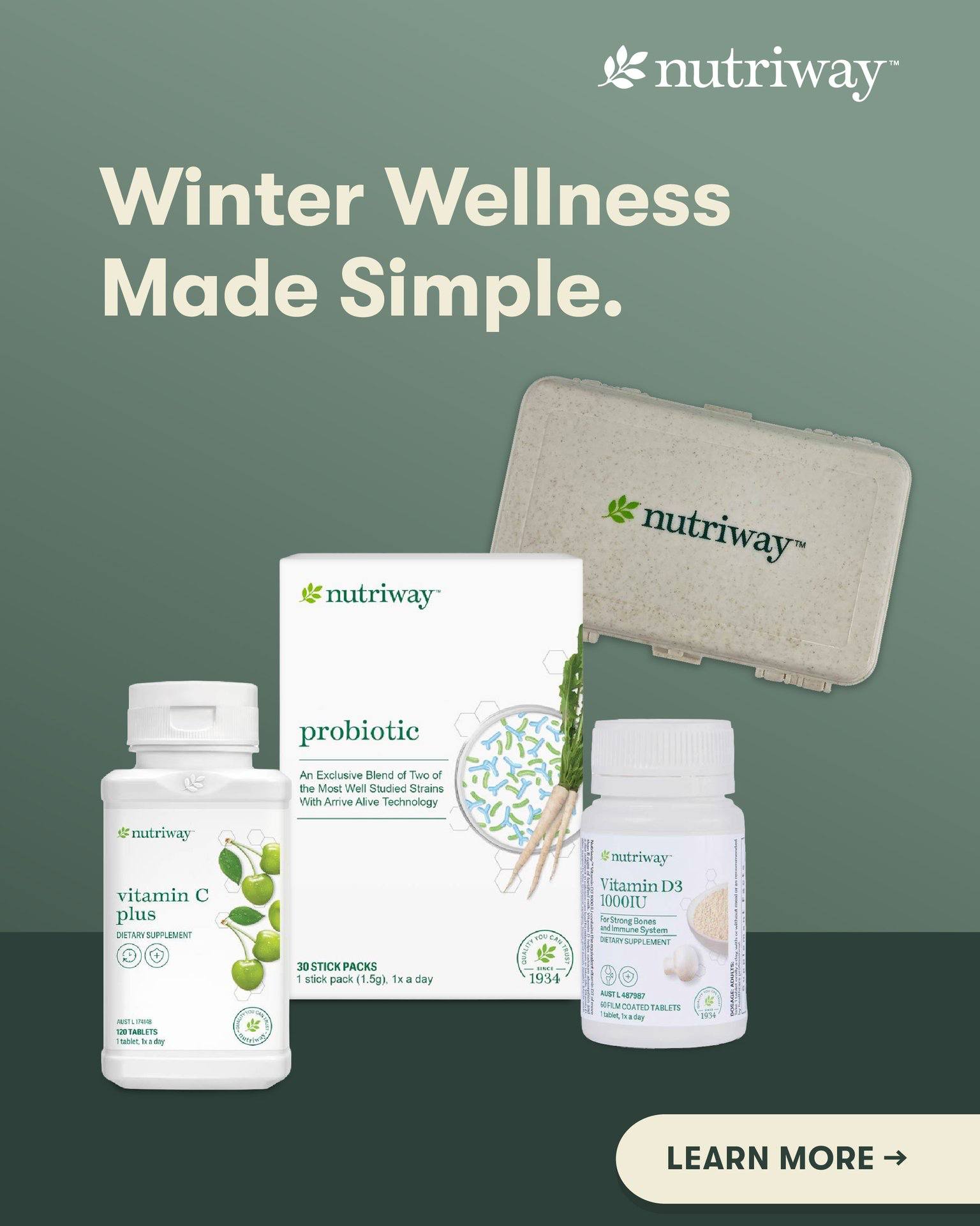 Winter wellness made simple. 💛 Bundle up your daily wellness