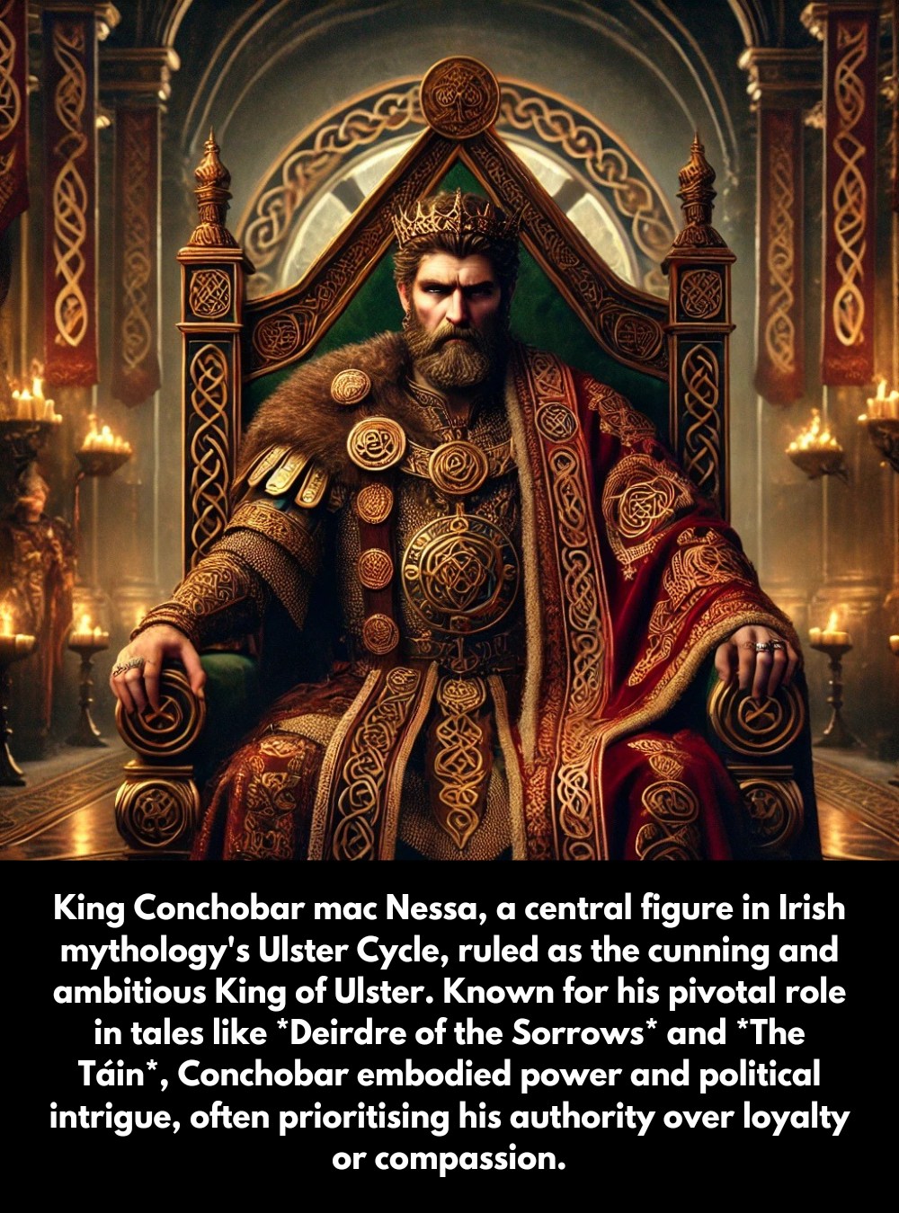 👑 Conchobar mac Nessa – The... - Retrobite Irish Mythology | Facebook