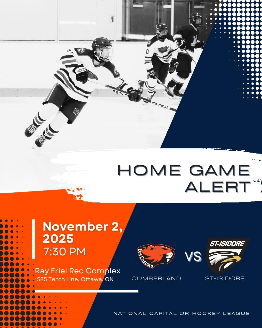 Cumberland Castors Jr Hockey | Ottawa ON