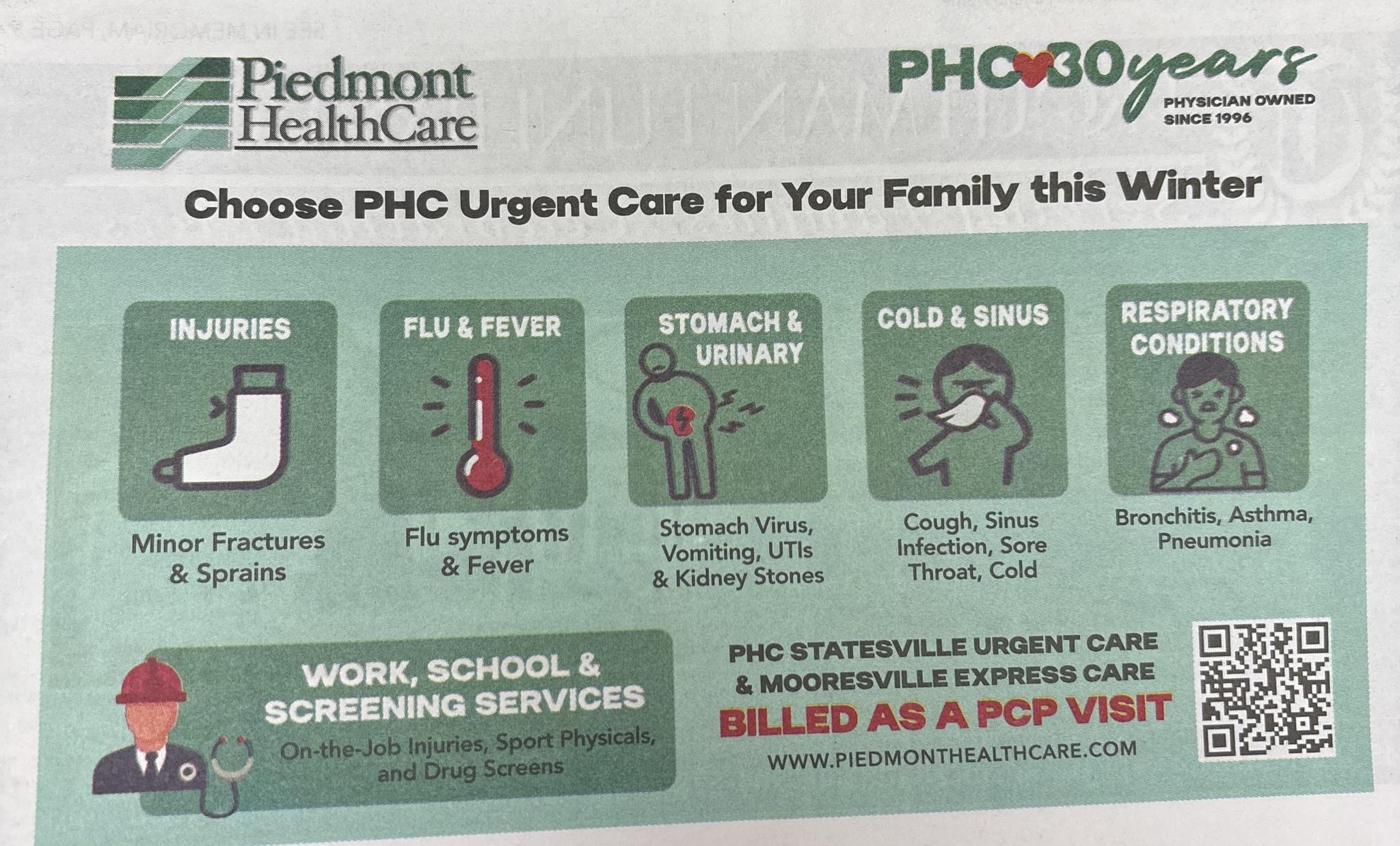 Family practice at Piedmont Healthcare.