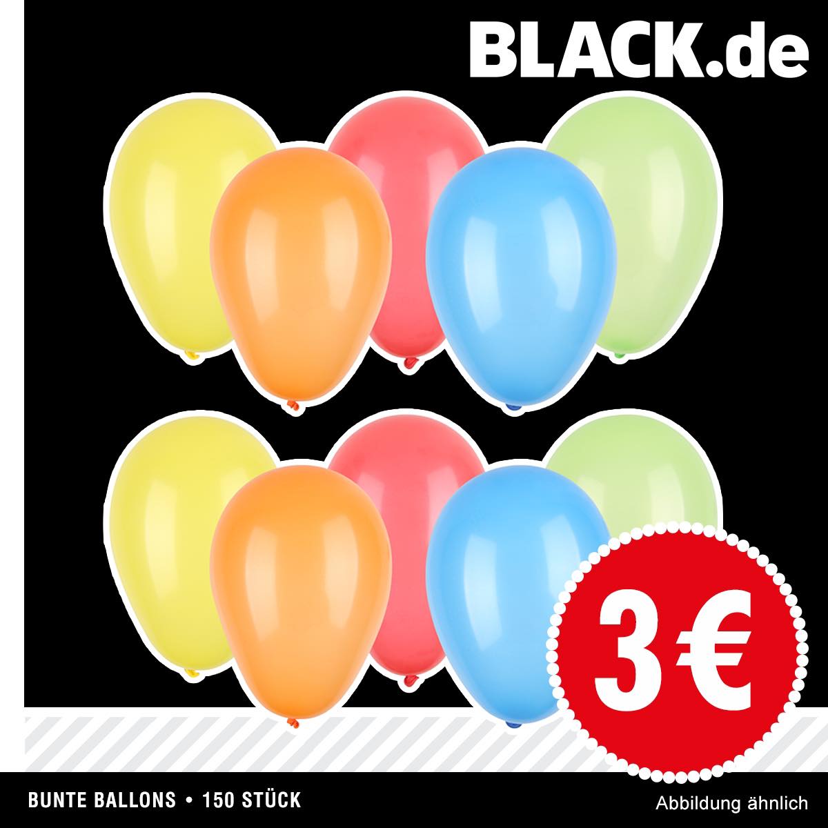 Für jeden stimmungsvollen Anlass gibt's den Megapack von BLACK.de bei uns für nur 3 Euro. 🎈 • • • #luftballons #party #weekend #ballons #feier #happyweekend #bunteballons #tedi