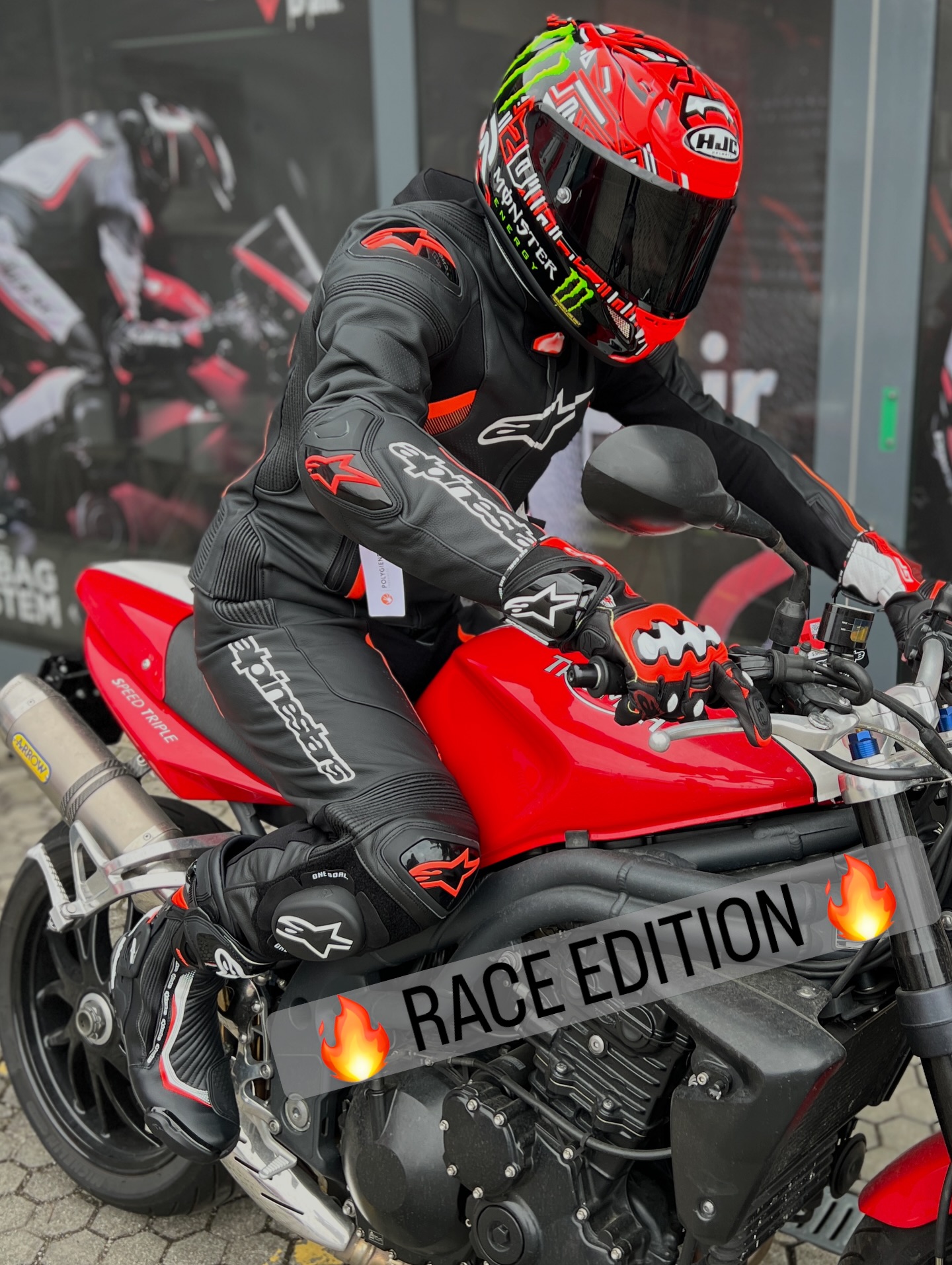Pure race look. Pure street weapon. This setup hits different