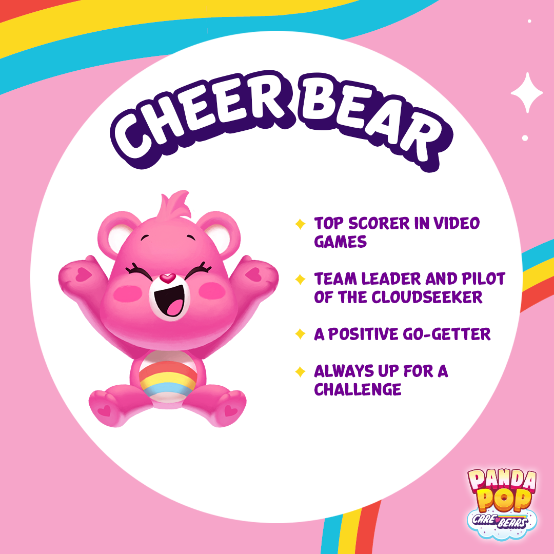 Panda Pop - C-H-E-E-R, Cheer! The most upbeat Care Bear is... | Facebook