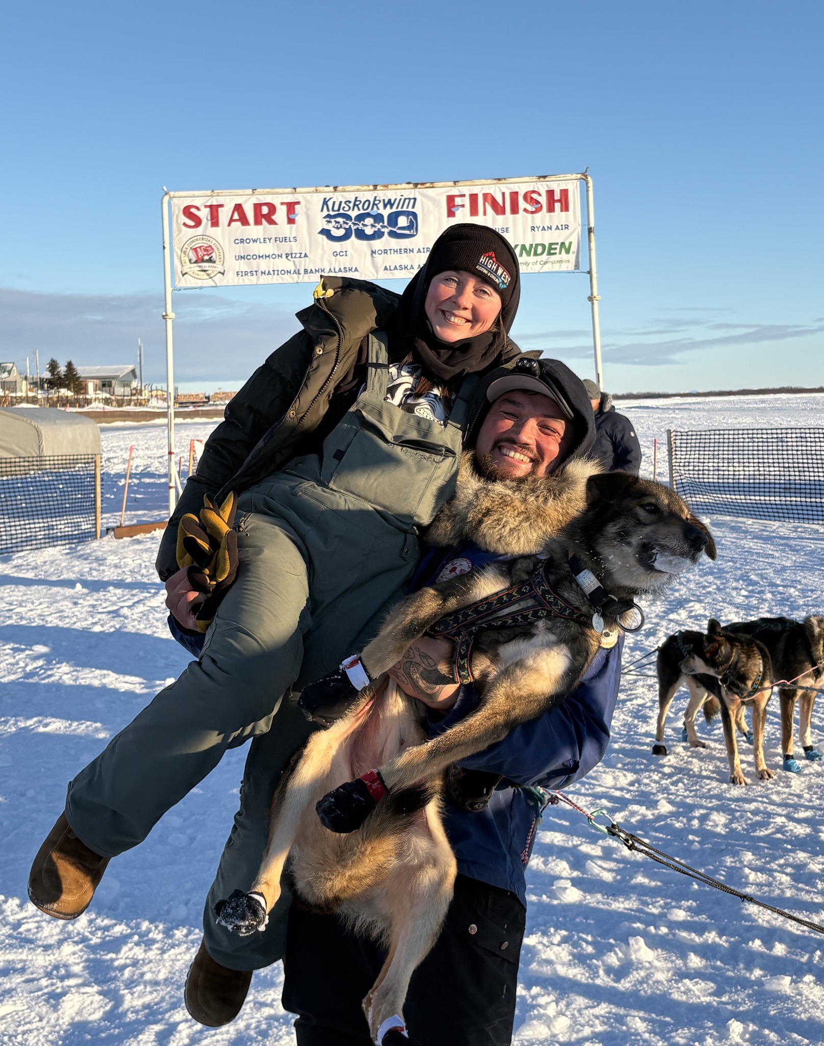 Lauro Eklund from Skookum Expeditions finished at 4:01pm in 18th 