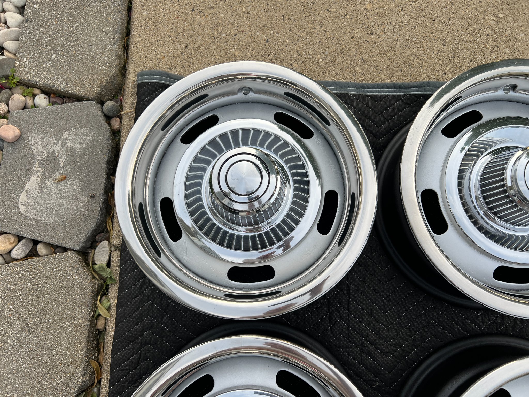 (4) CHEVY CHEVELLE CAMARO NOVA 14X6 RALLY WHEELS RIMS GM XG DISC BRAKE ...