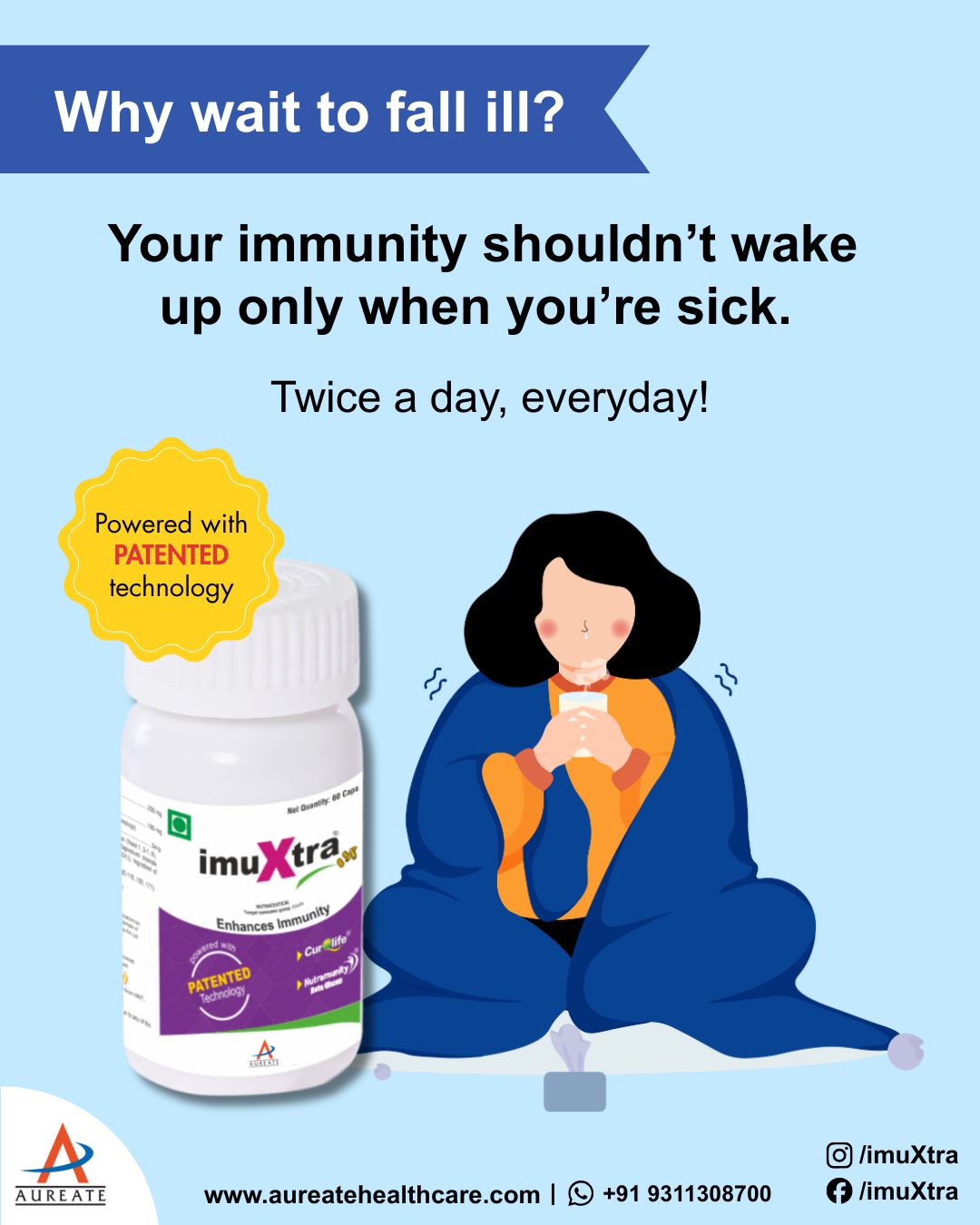 Imuxtra for enhancing immunity