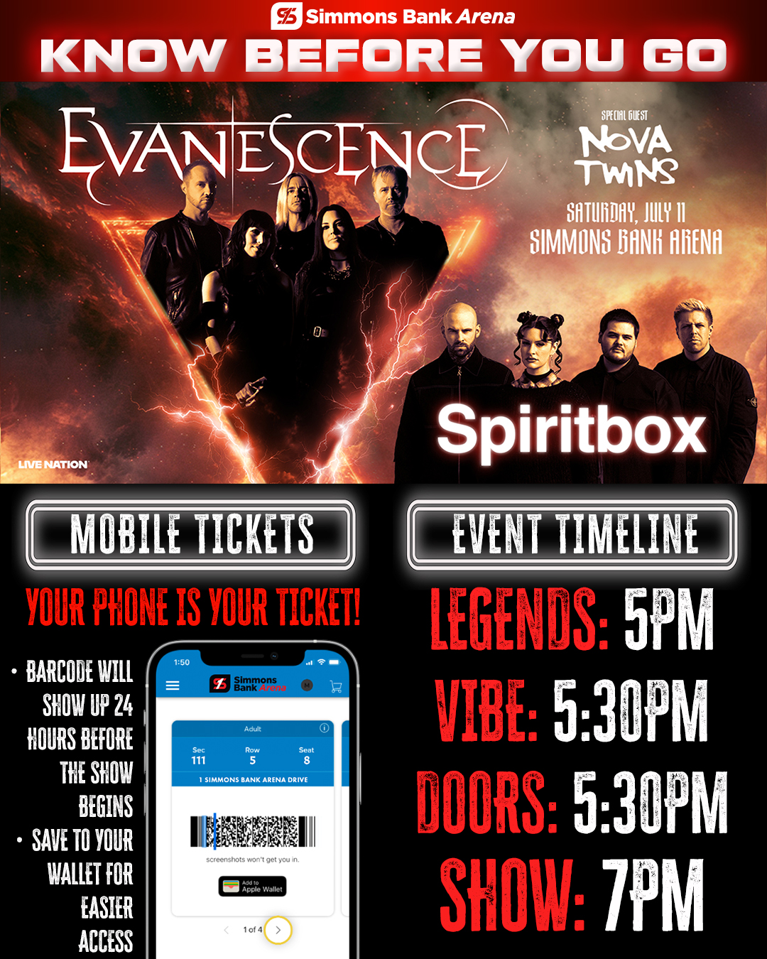 ❗KNOW BEFORE YOU GO❗ ⭐ Evanescence 2026 World Tour With