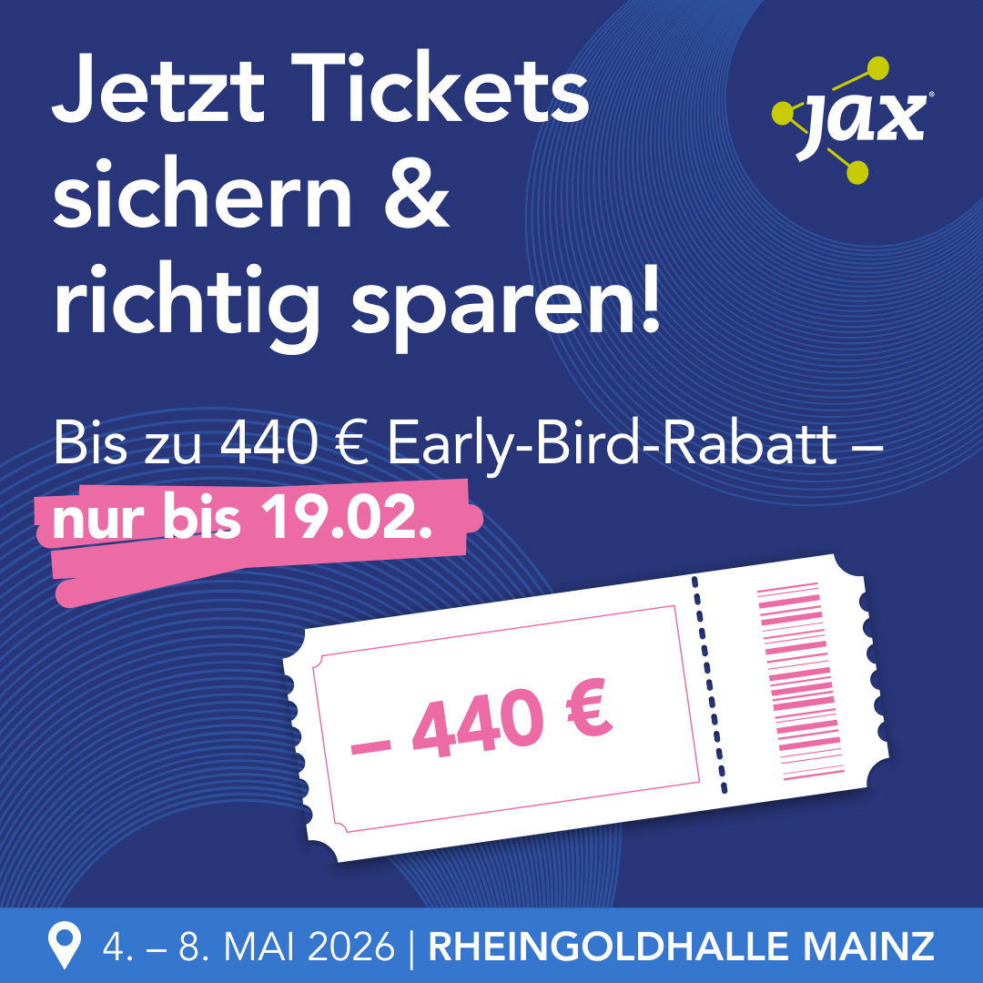 JAX und W-JAX - ⏳ Noch 2 Wochen Early Bird für die JAX... | Facebook