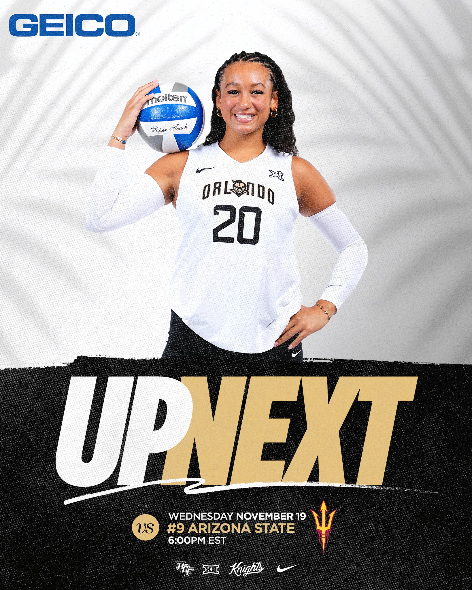 UCF - Last regular game at home 🏠🏐 📍 The Venue 🆚 #9 Arizona State 🗓️ ...